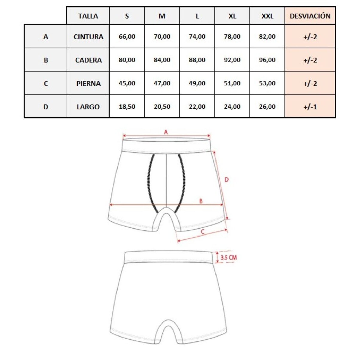 Boxer de hombre algodón sur cavalier Everlast - Gris Gris-3