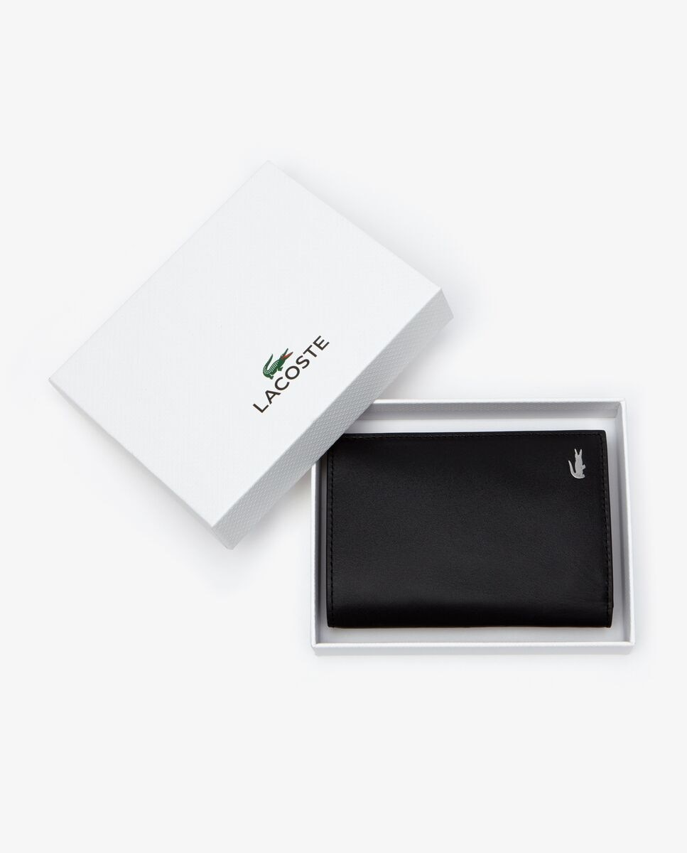 Billetera de hombre vertical fitzgerald de piel en - Lacoste - Negro Negro-2