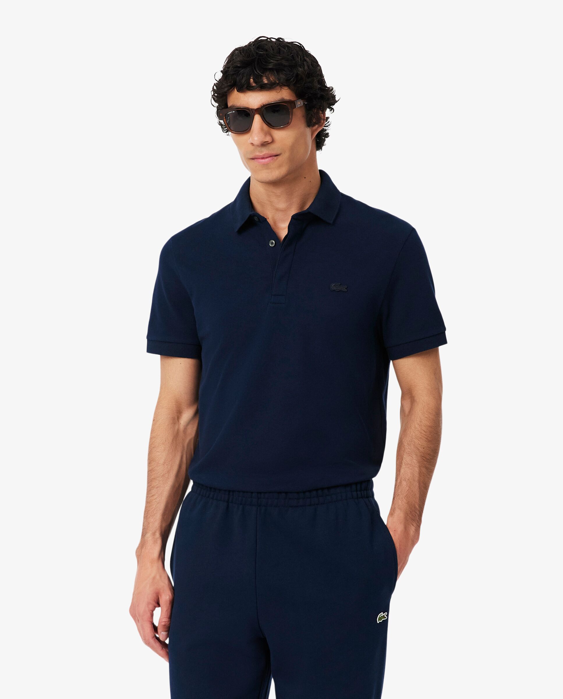 Polo de hombre de corte regular paris de piqué elástico de manga