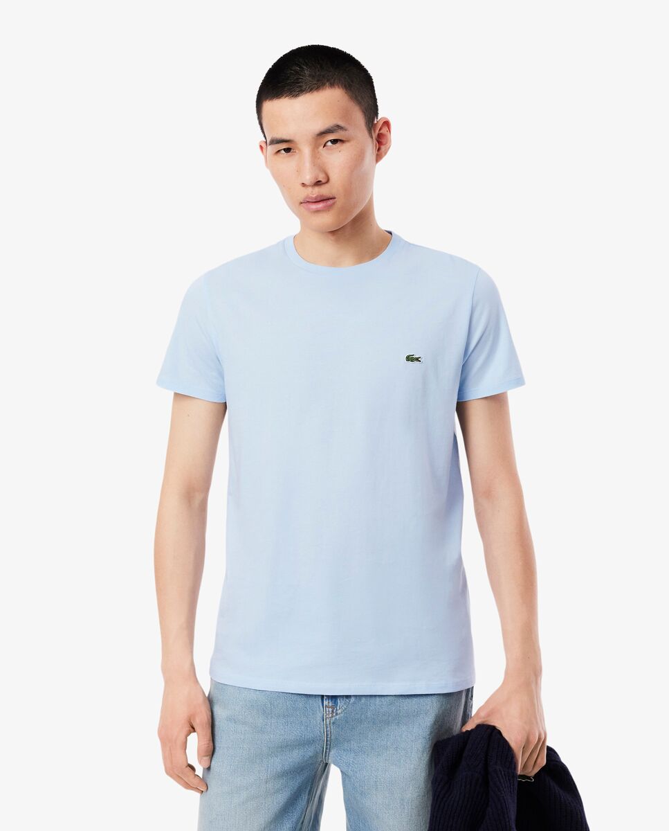 Lacoste - Camiseta de hombre punto de algodón pima de manga corta.