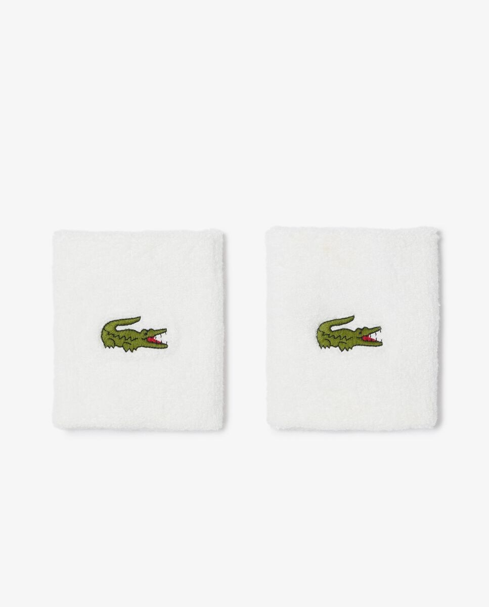 Muñequera de Tenis Unisex Lacoste - Blanco Blanco-1