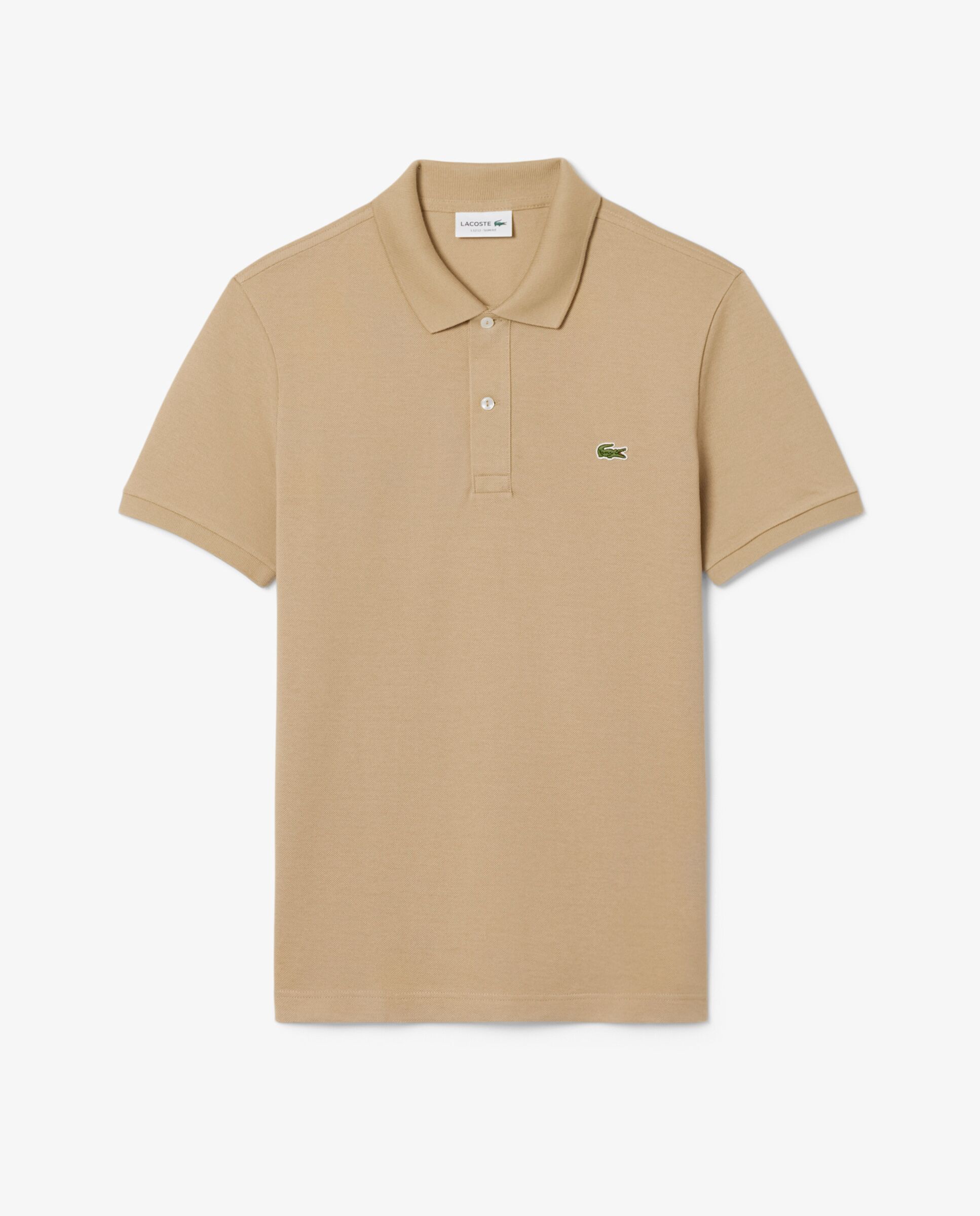 Polo de hombre de piqué de corte ajustado de manga corta - Lacoste - Beige Beige-6