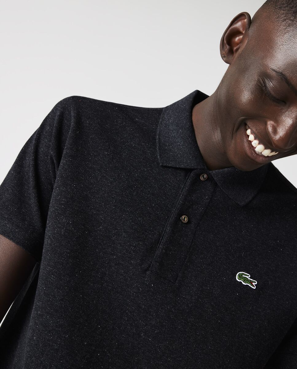 Polo de hombre jaspeado de corte clásico de manga corta - Lacoste - Gris Gris-1