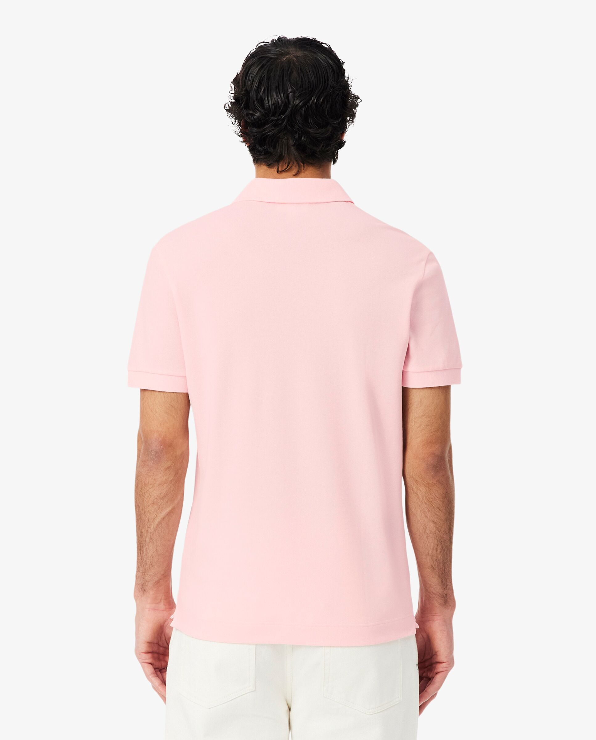 Polo de hombre de corte regular paris de piqué elástico de manga corta - Marrón Rosa-2