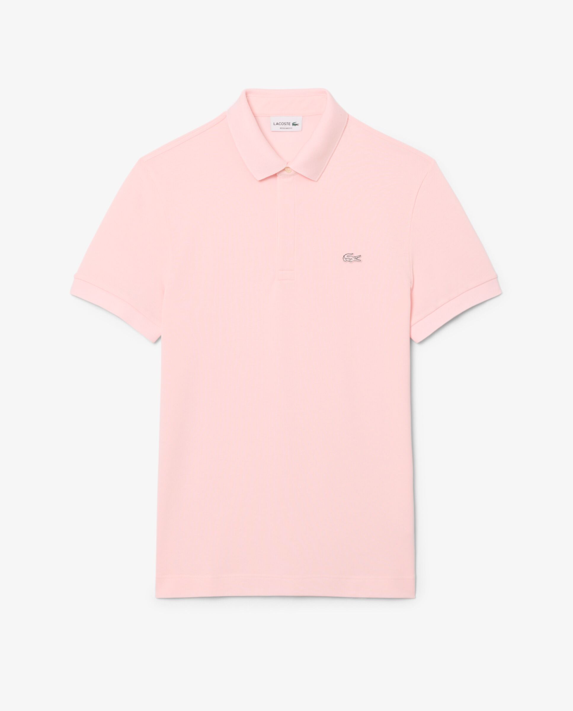 Polo de hombre de corte regular paris de piqué elástico de manga corta - Lacoste - Rosa Rosa-6