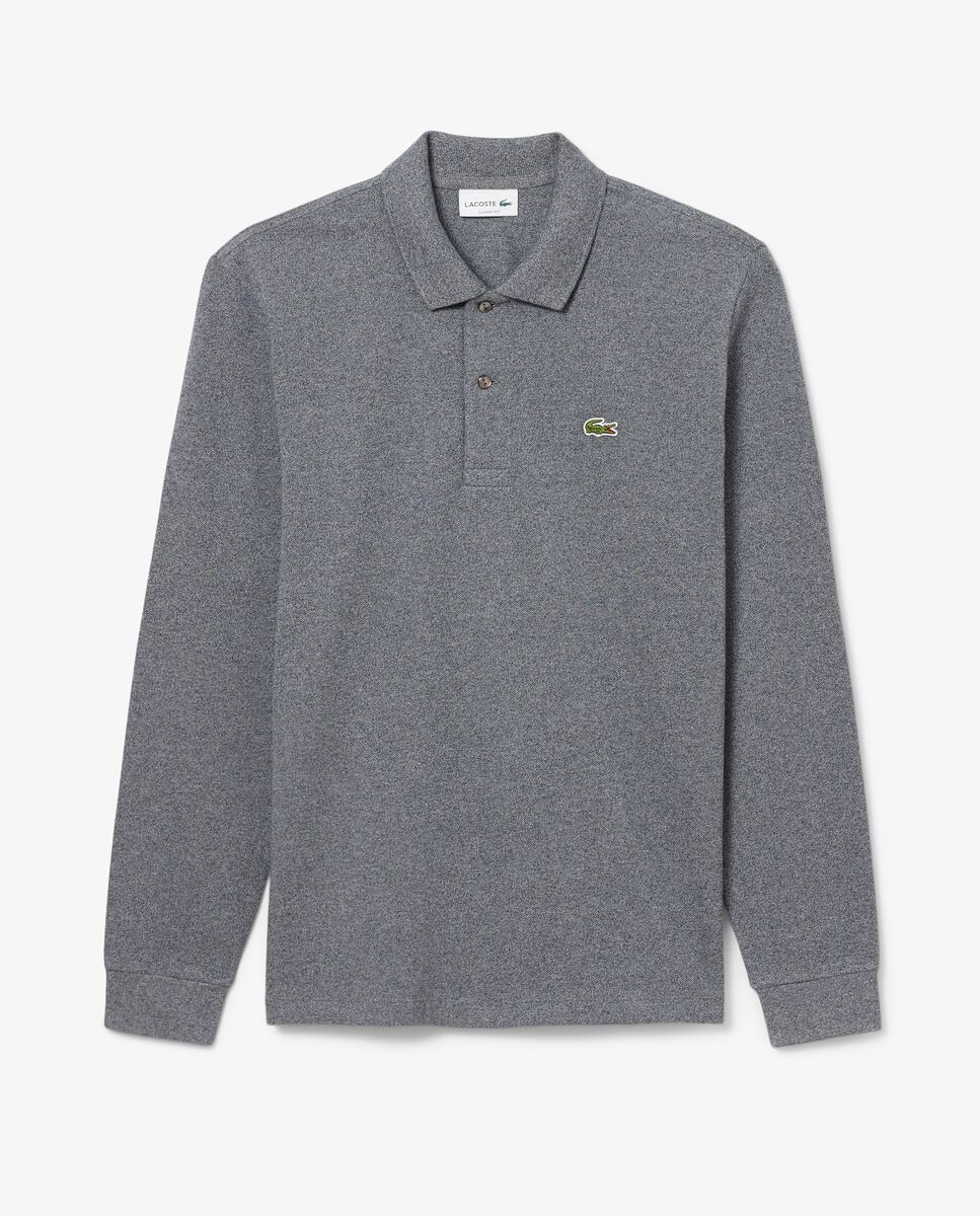 Imagen 6 de Polo de hombre de corte clásico de manga larga - Lacoste - Gris oscuro Gris oscuro