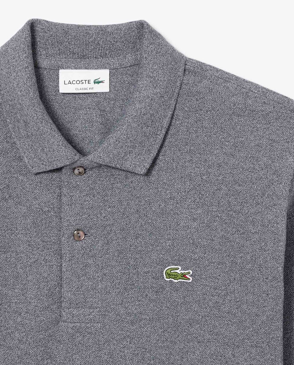 Imagen 5 de Polo de hombre de corte clásico de manga larga - Lacoste - Gris oscuro Gris oscuro