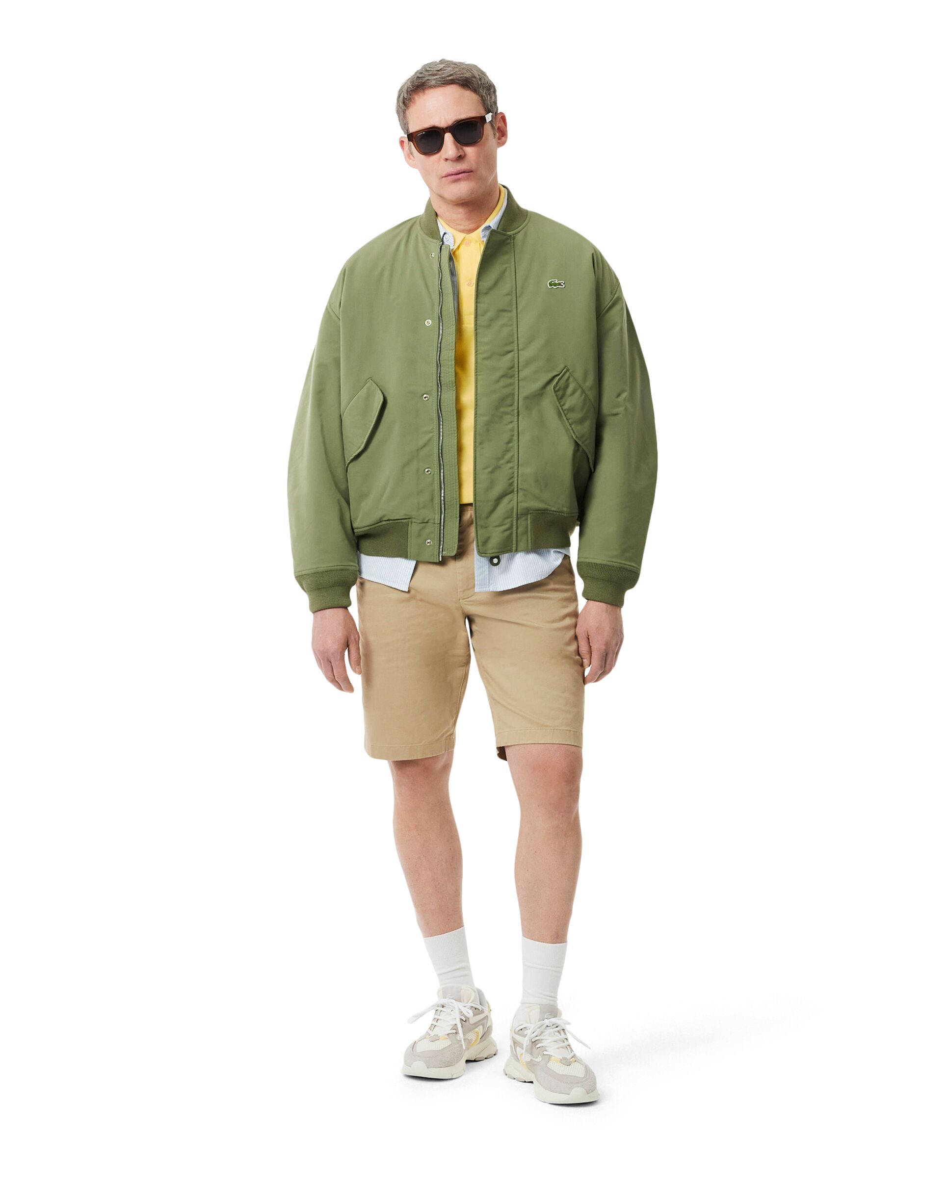 Polo de hombre de piqué de corte ajustado de manga corta - Lacoste - Amarillo Amarillo-4