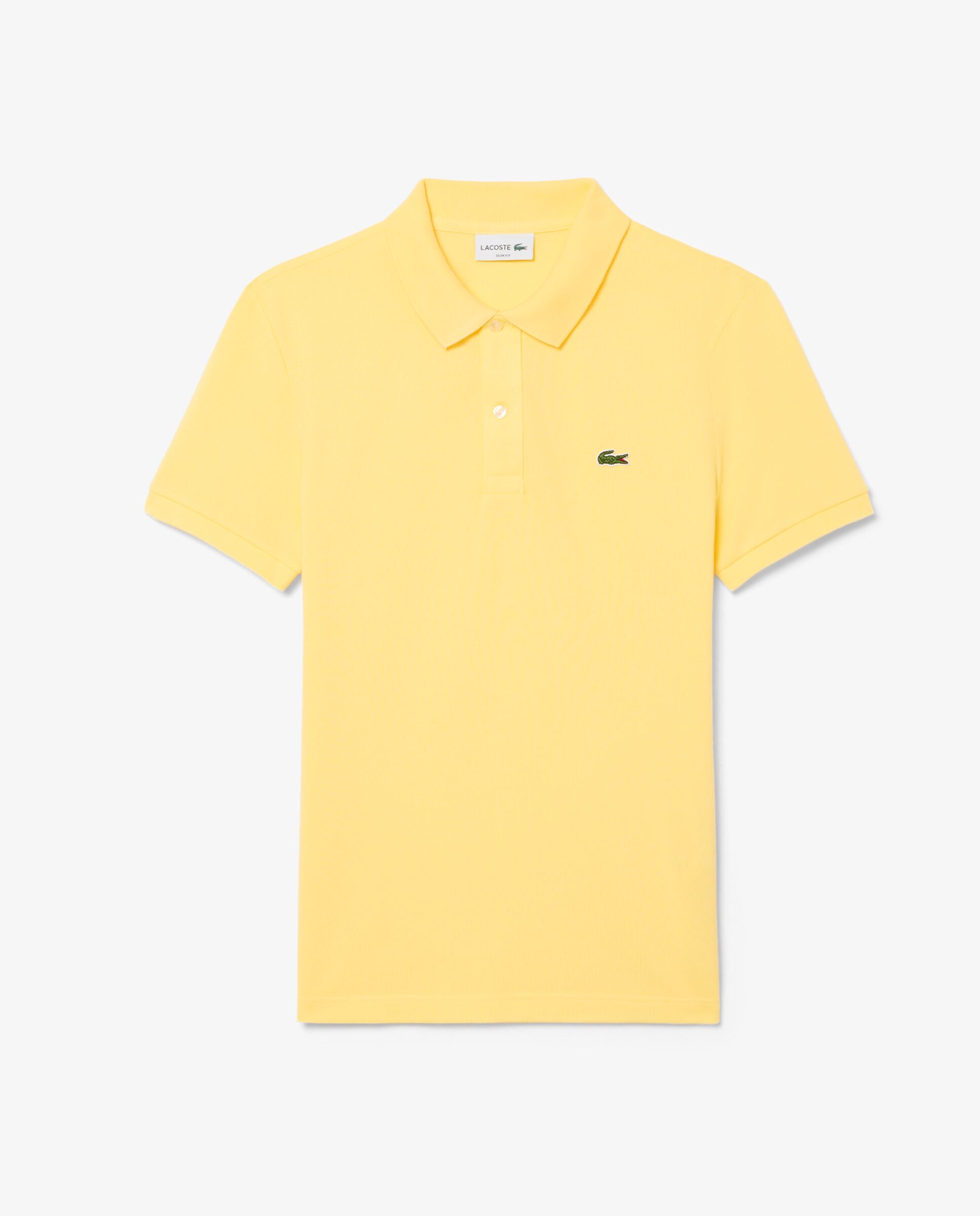 Polo de hombre de piqué de corte ajustado de manga corta - Lacoste - Amarillo Amarillo-6