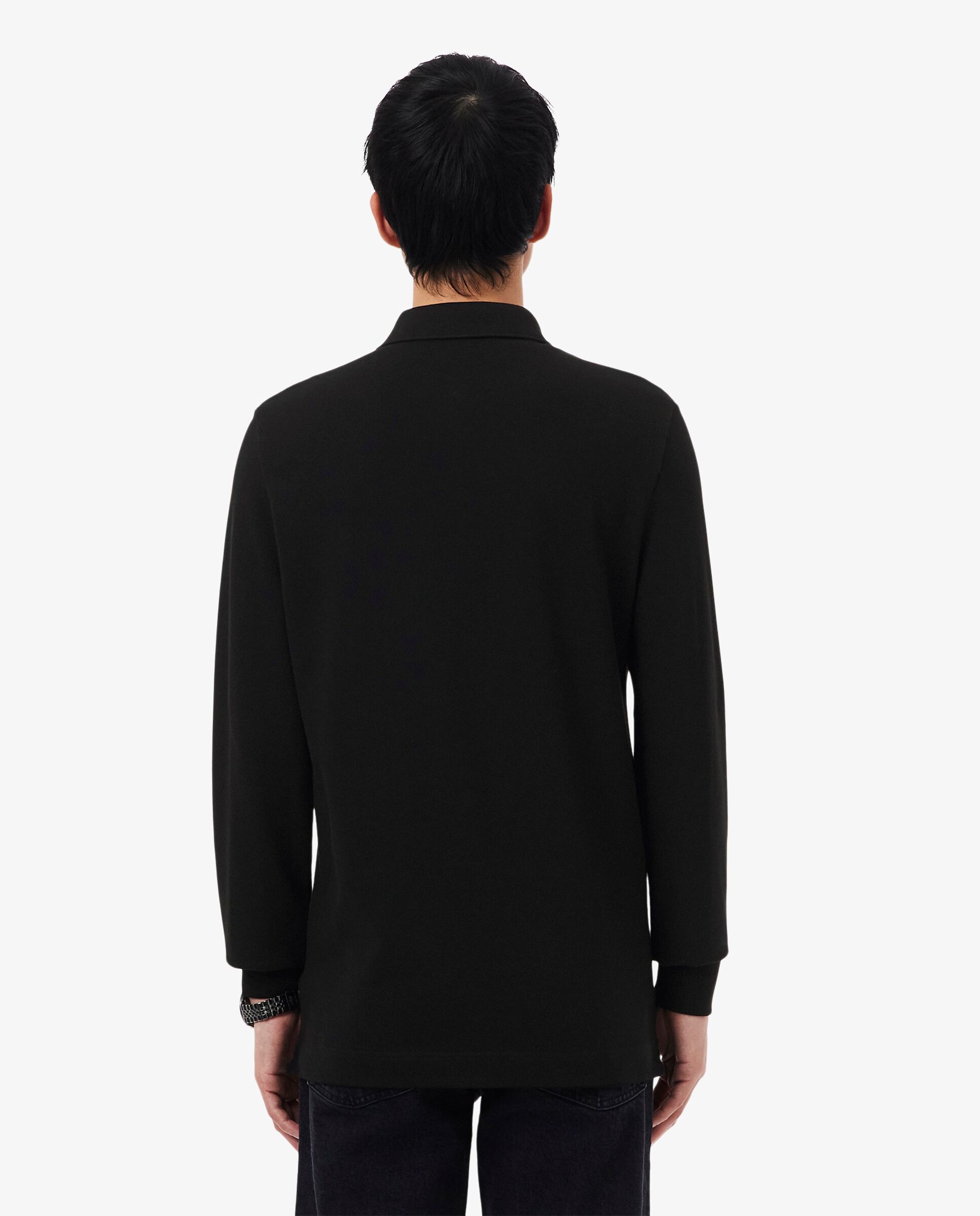 Polo de hombre de corte regular paris de piqué elástico de manga corta - Lacoste - Negro Negro-2