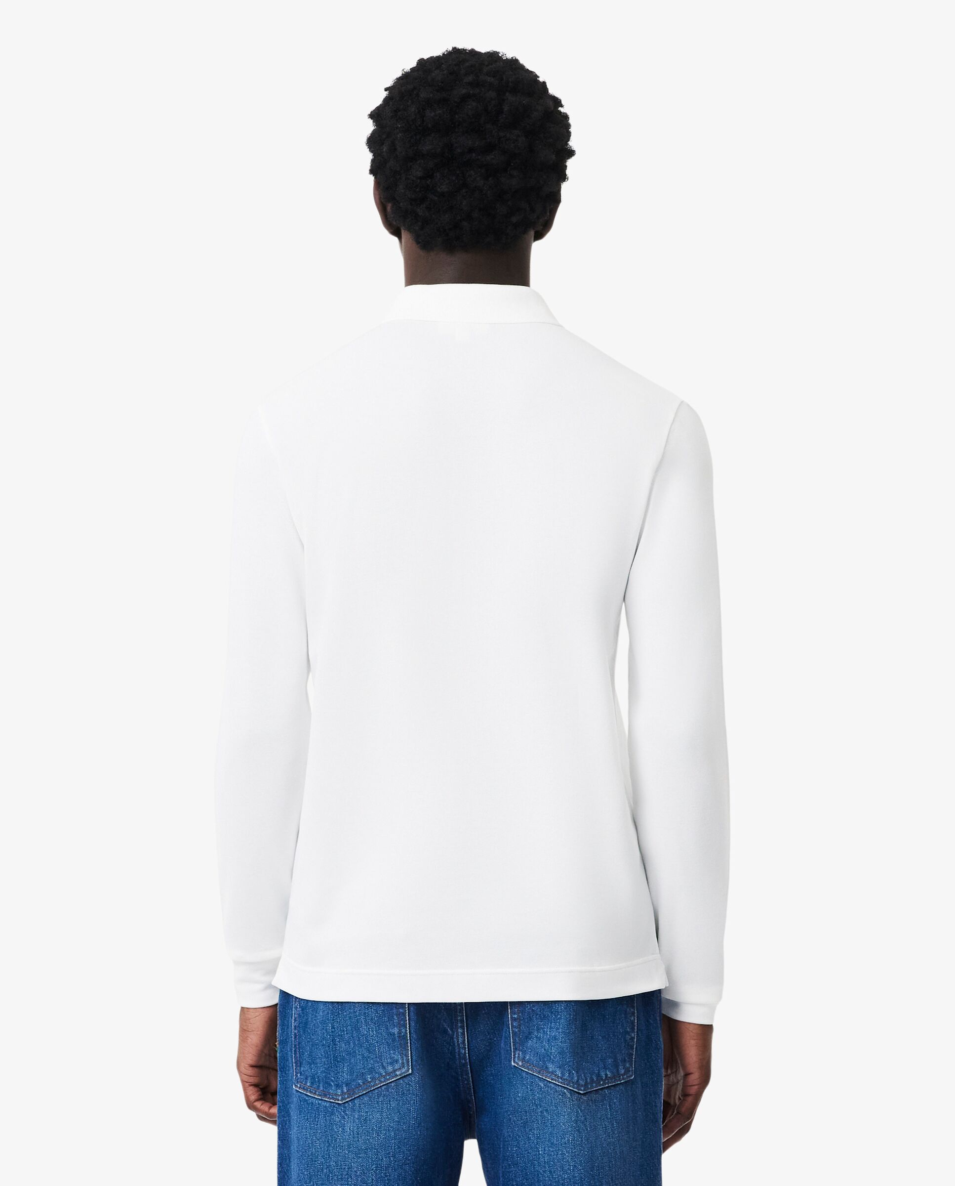 Polo de hombre de corte regular paris de piqué elástico de manga corta - Lacoste - Blanco Blanco-2