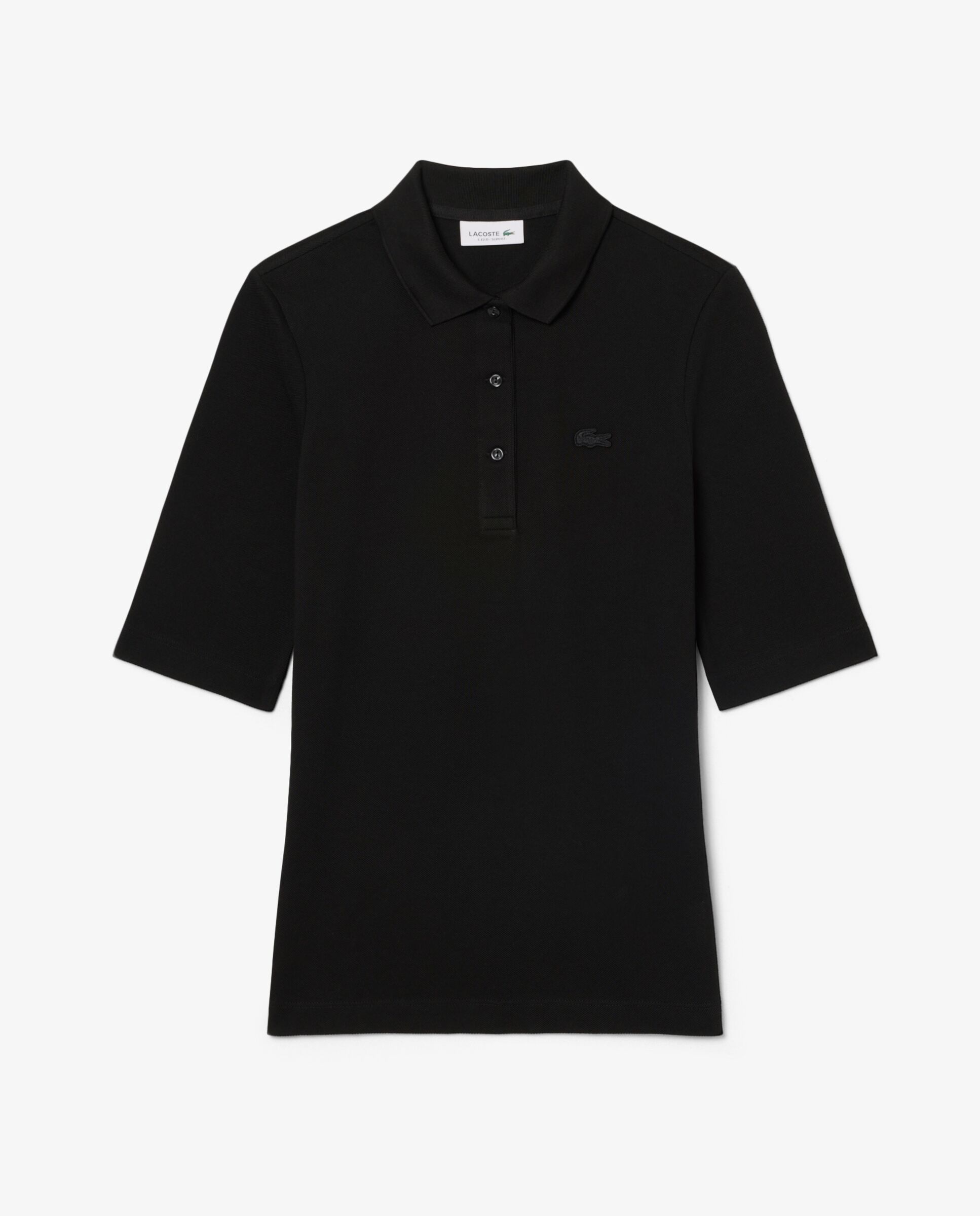 Polo de mujer de manga francesa de corte ajustado - Lacoste - Negro Negro-6