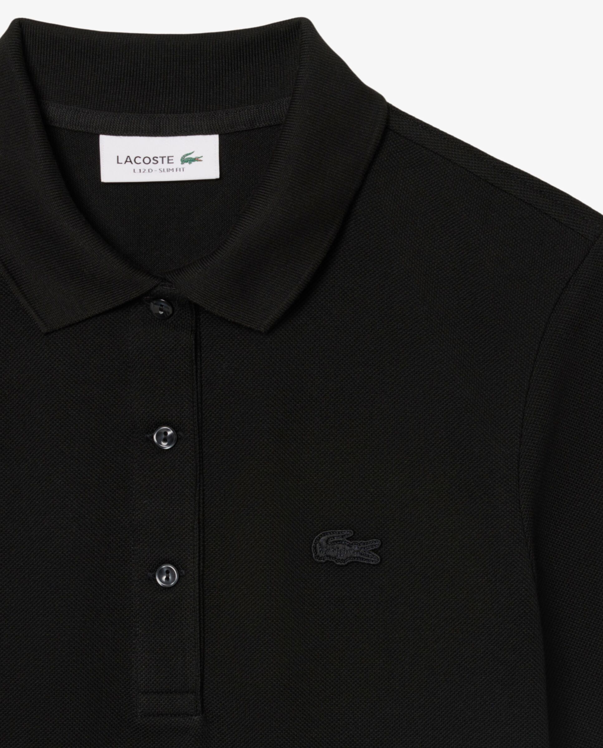 Polo de mujer de manga francesa de corte ajustado - Lacoste - Negro Negro-5