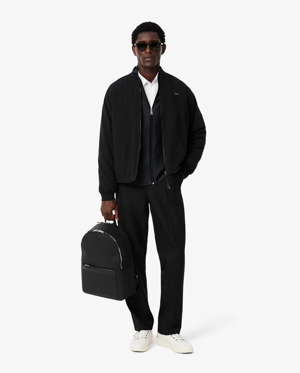 Mochila de hombre chantaco de piel efecto piqué en - Lacoste - Negro Negro-2