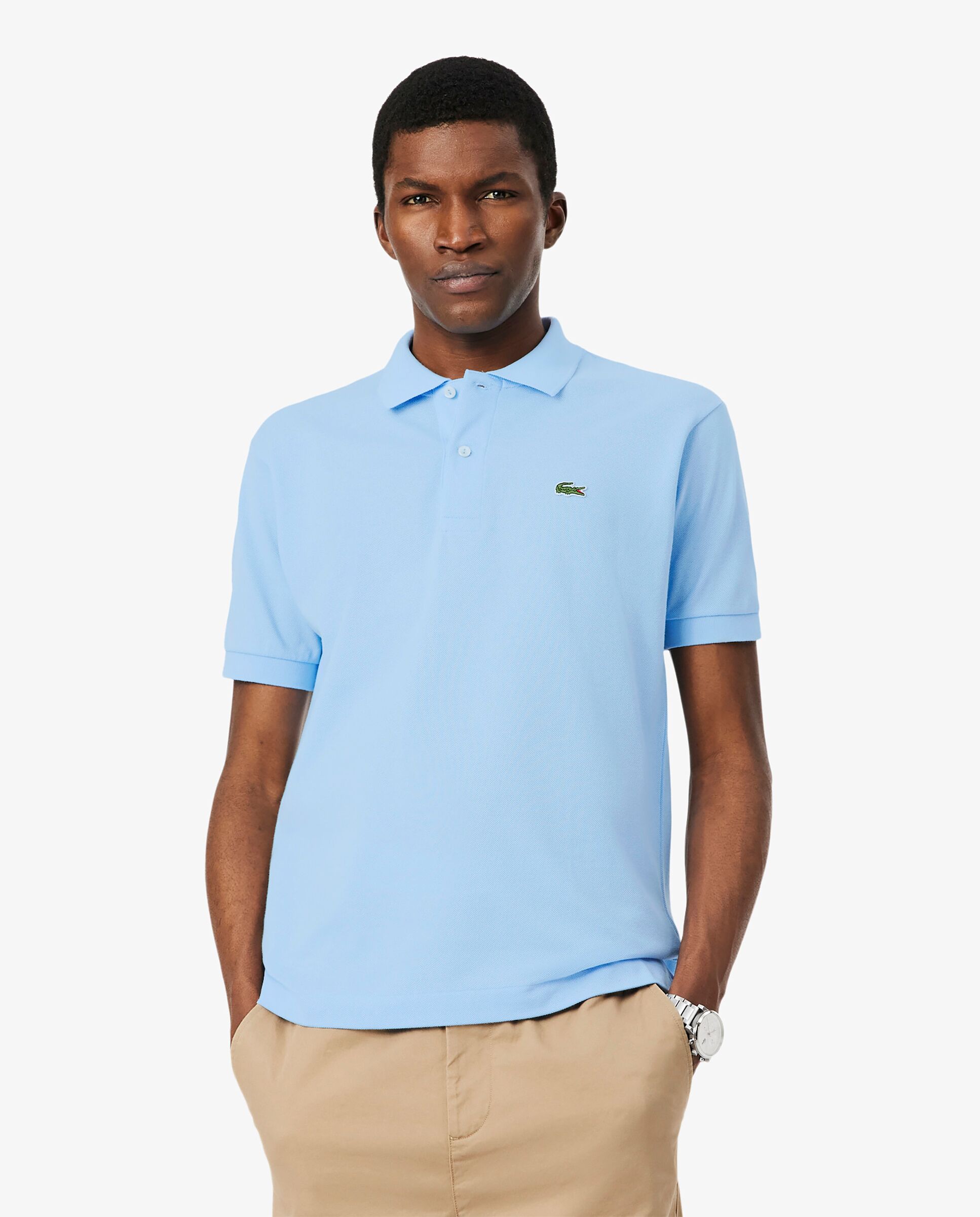 Polo de hombre original de corte clásico de manga corta - Lacoste - Azul claro Azul claro-1