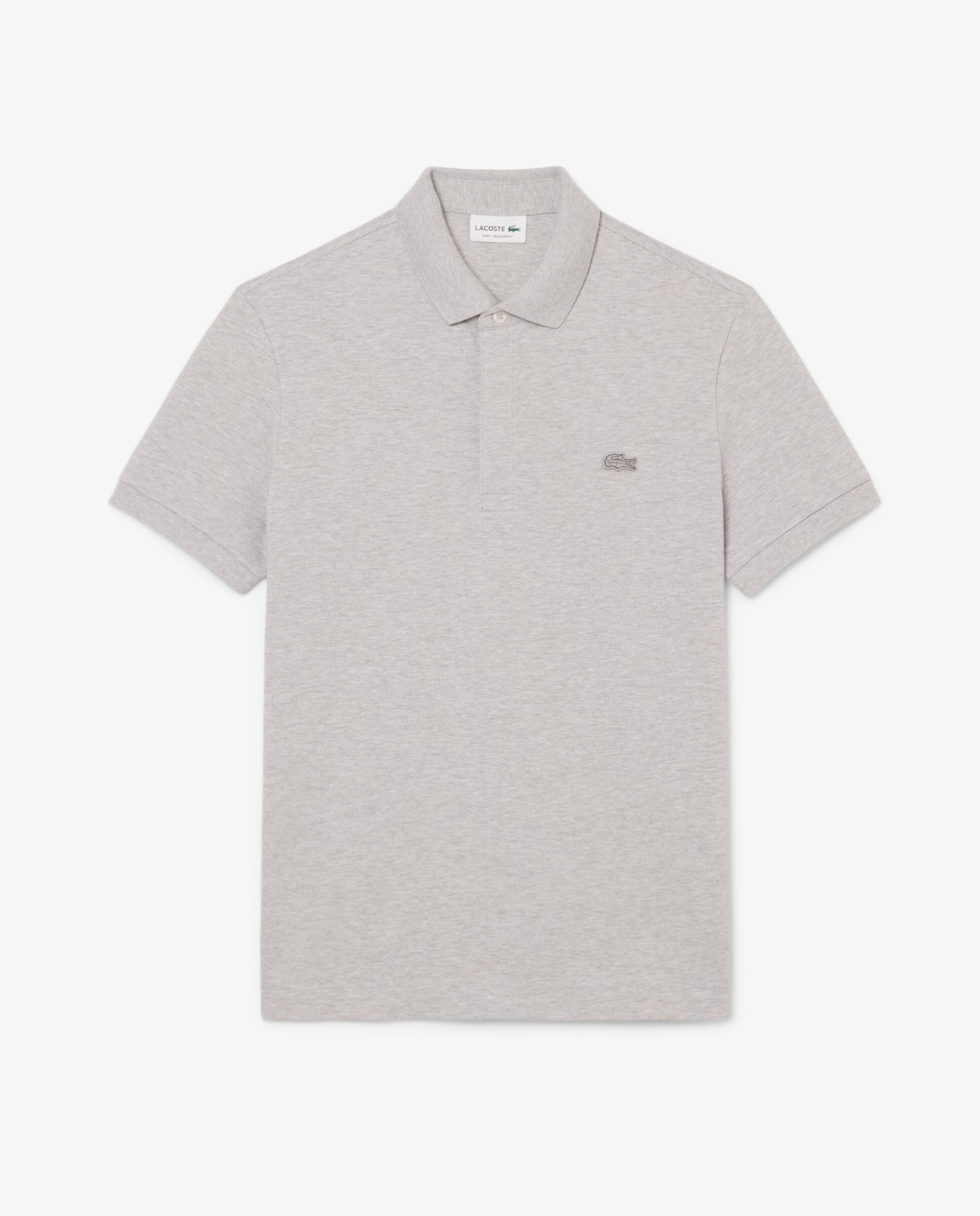 Polo de hombre de corte regular paris de piqué elástico de manga corta - Lacoste - Gris oscuro Gris oscuro-6