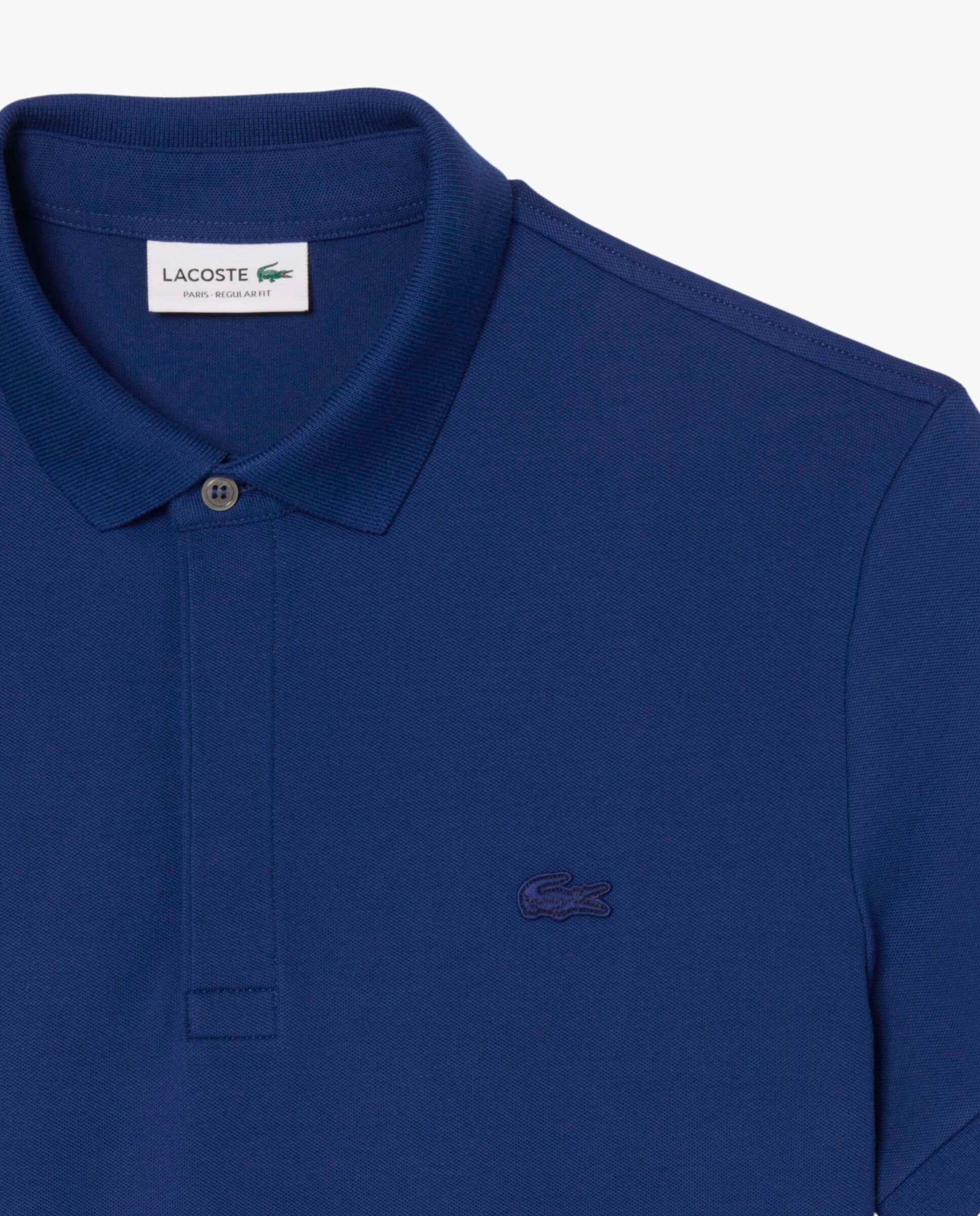 Polo de hombre de corte regular Paris de piqué elástico de manga corta - Lacoste - Azul marino Azul marino-5