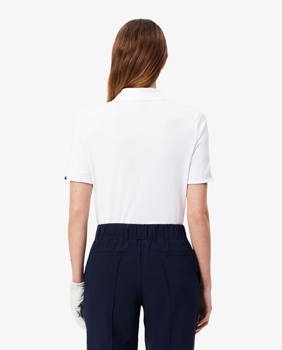 Polo de Golf mujer Lacoste - Blanco / Verde Blanco / Verde-2