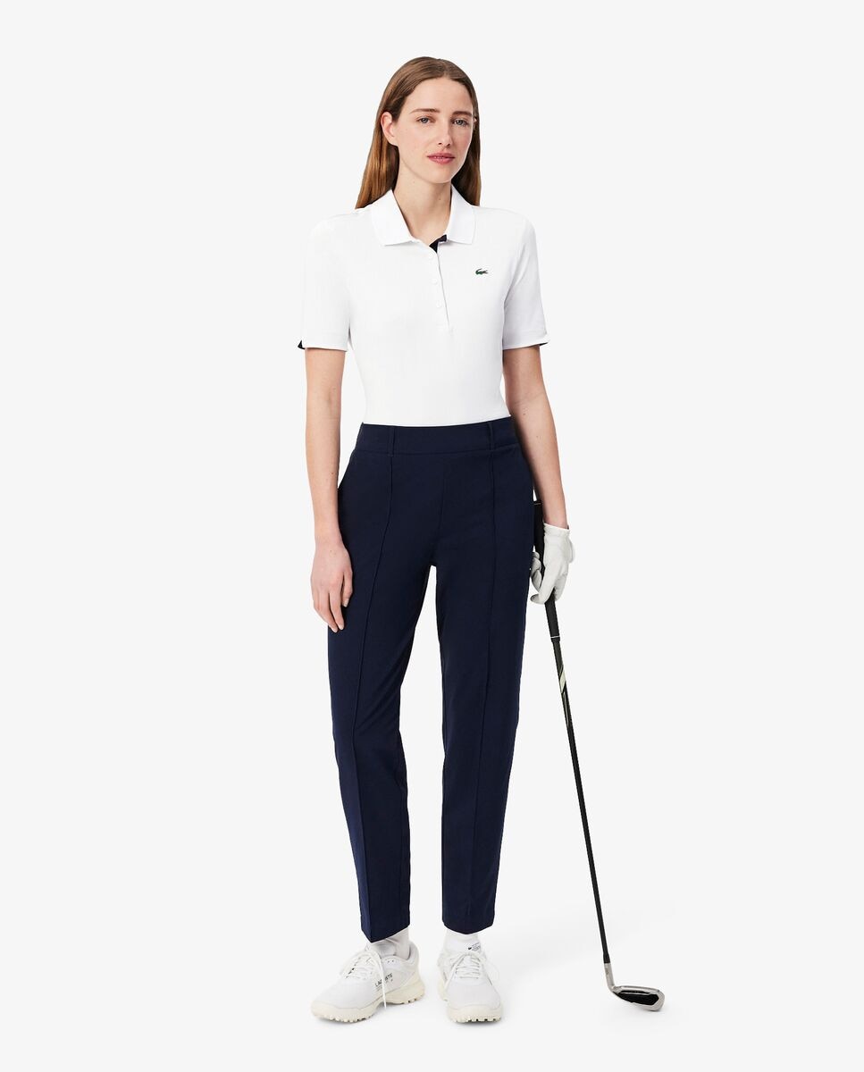 Polo de Golf mujer Lacoste - Blanco / Verde Blanco / Verde-4