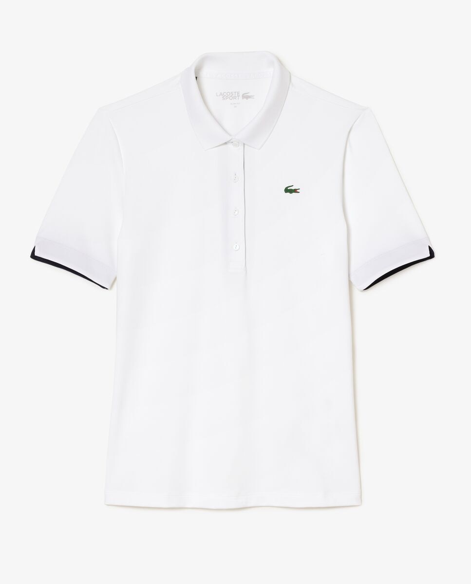 Polo de Golf mujer Lacoste - Blanco / Verde Blanco / Verde-6