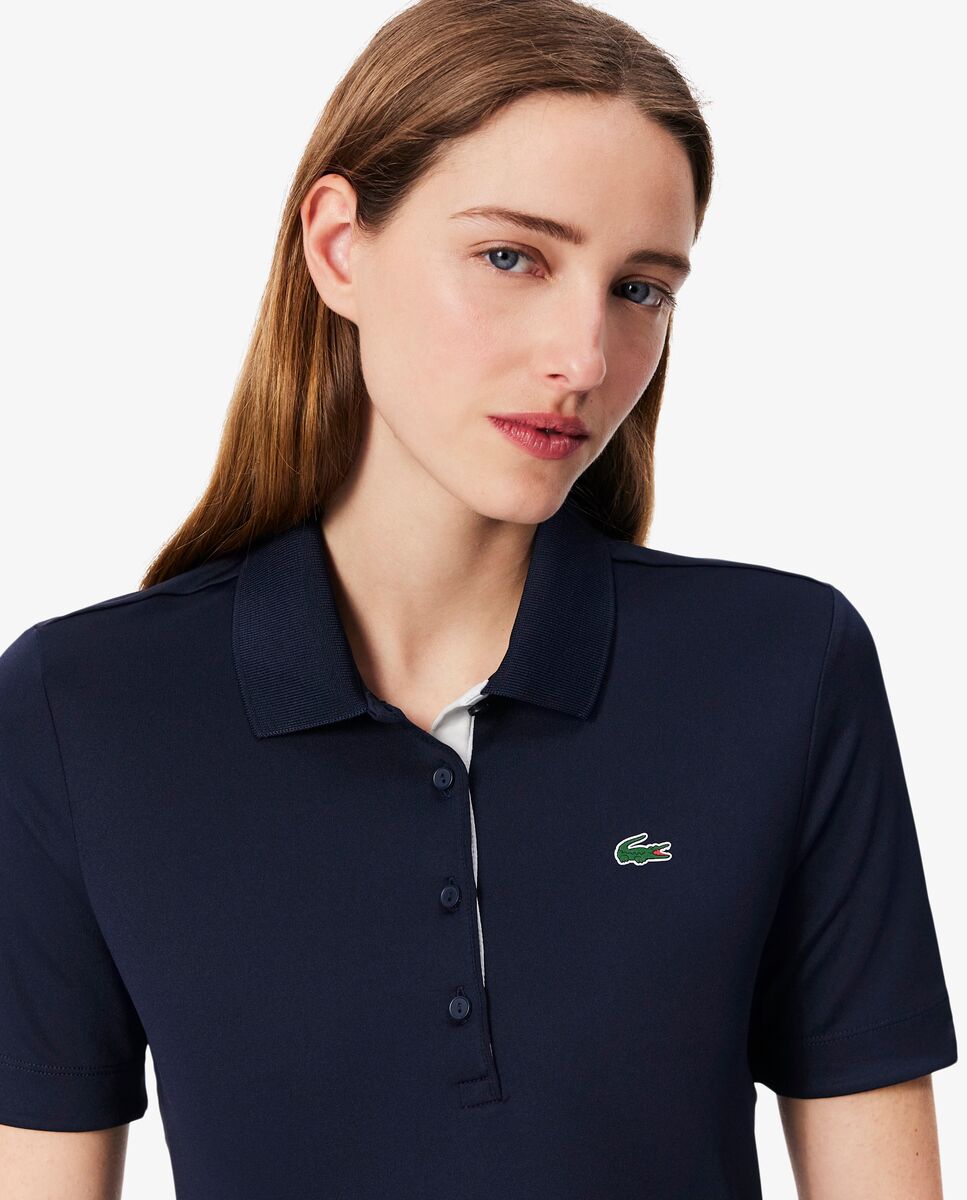 Polo de Golf mujer Lacoste - Azul marino / Verde Azul marino / Verde-3