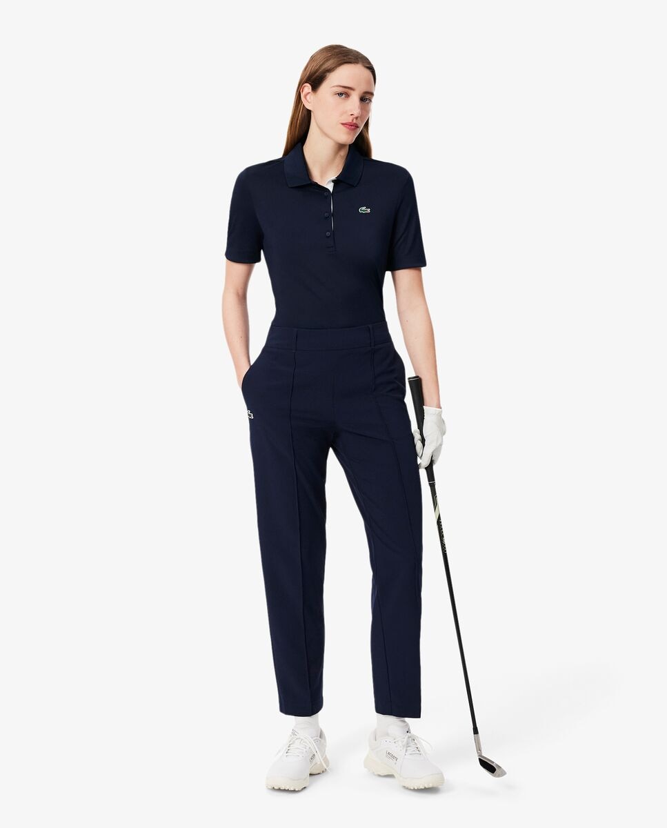 Polo de Golf mujer Lacoste - Azul marino / Verde Azul marino / Verde-4
