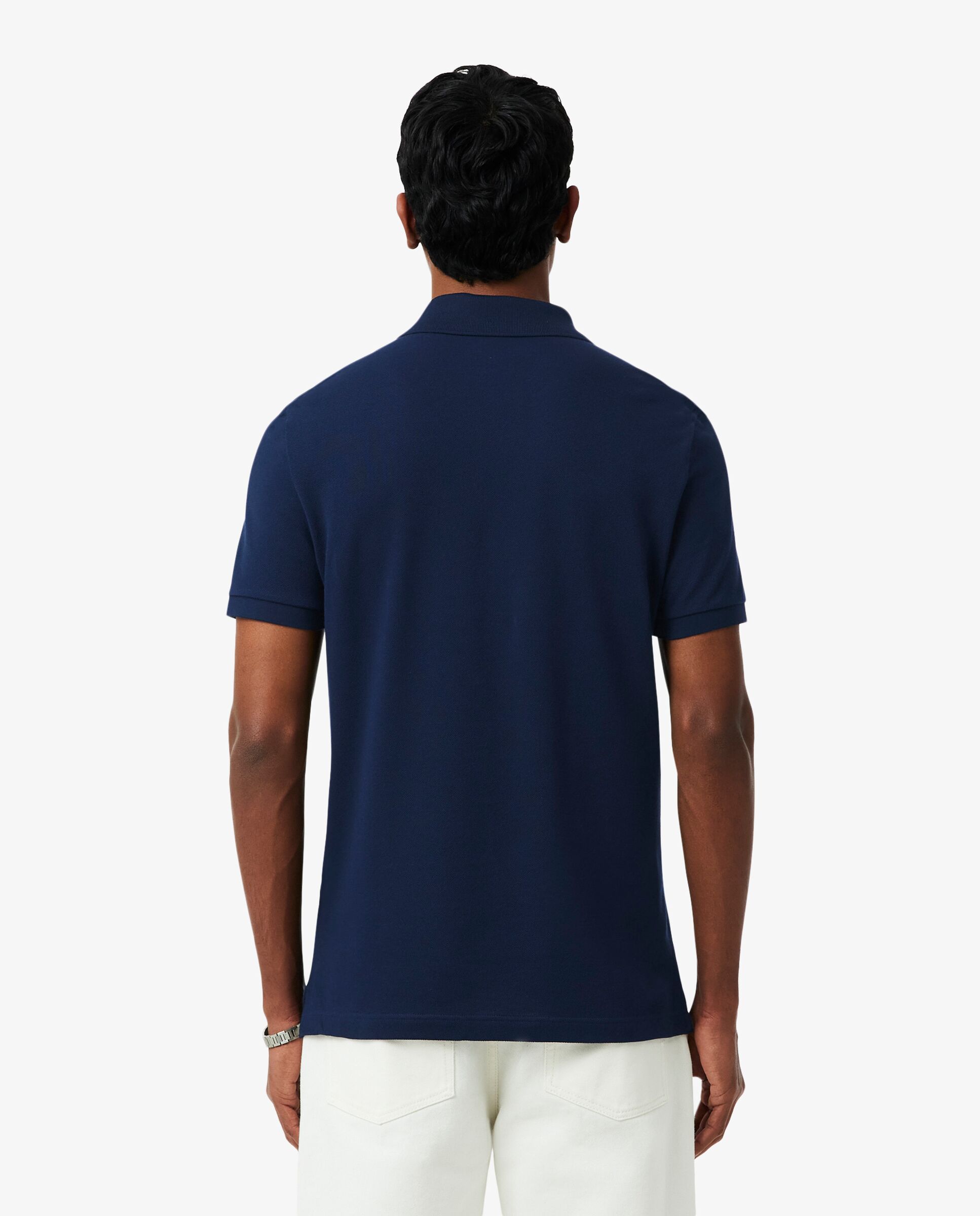 Polo de hombre de piqué de corte ajustado de manga corta - Lacoste - Azul marino Azul marino-2