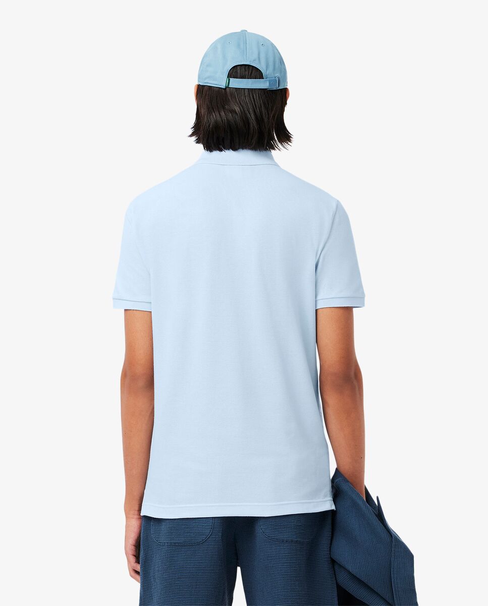 Polo de hombre de piqué de corte ajustado de manga corta - Lacoste - Azul claro Azul claro-2