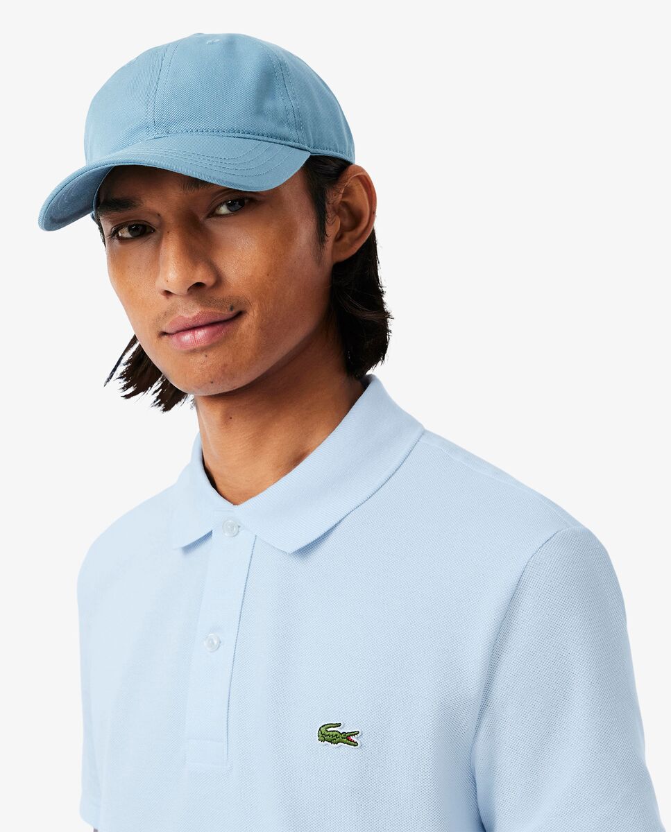 Polo de hombre de piqué de corte ajustado de manga corta - Lacoste - Azul claro Azul claro-3