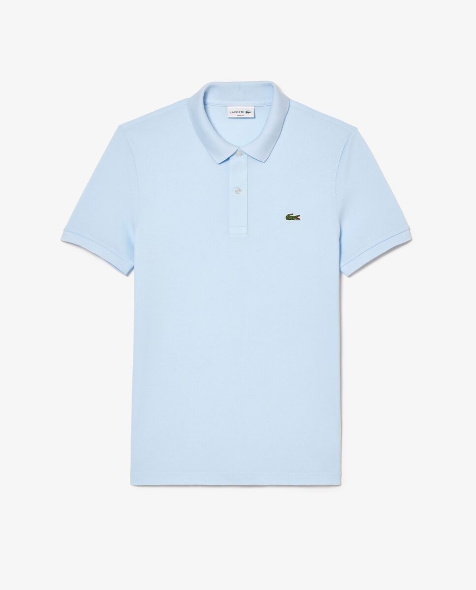Polo de hombre de piqué de corte ajustado de manga corta - Lacoste - Azul claro Azul claro-6