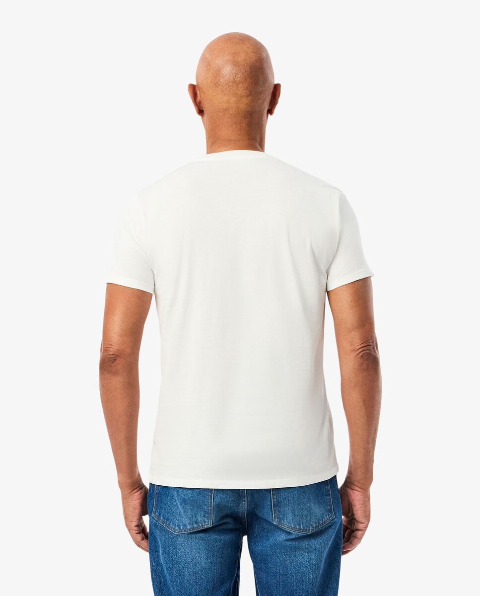 Camiseta de hombre de algodón pima de manga corta - Lacoste - Blanco Blanco-2