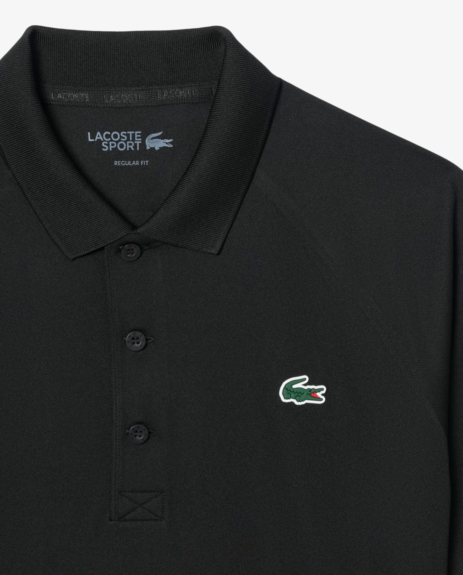 Polo de hombre de corte regular con protección UV de manga corta - Lacoste - Negro Negro-5