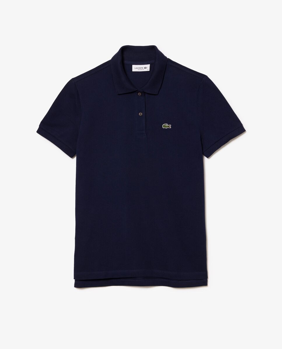 Polo de mujer de corte regular de petit piqué suave de manga corta - Lacoste - Azul marino Azul marino-6