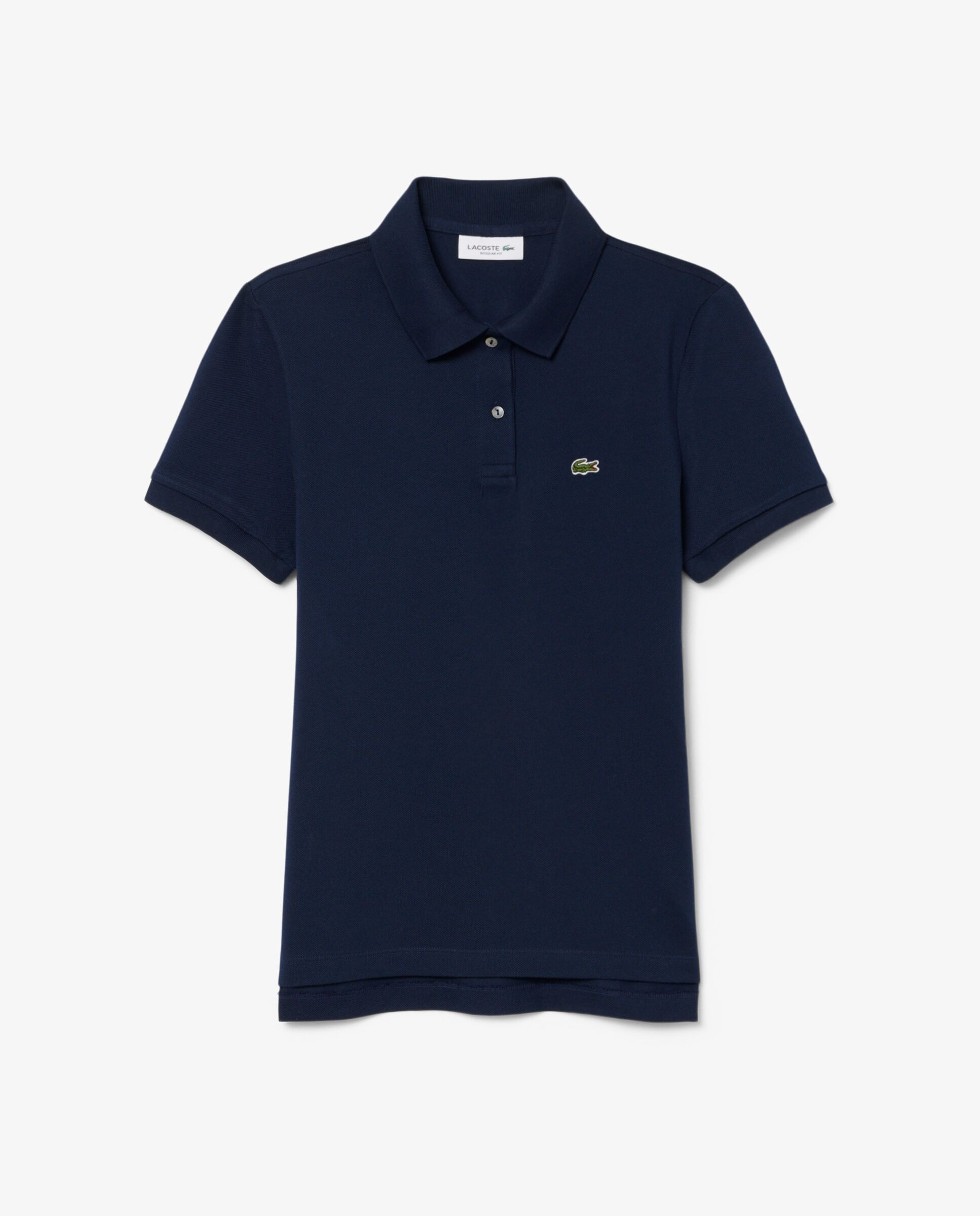 Polo de mujer de corte regular de petit piqué suave de manga corta - Lacoste - Azul marino Azul marino-6