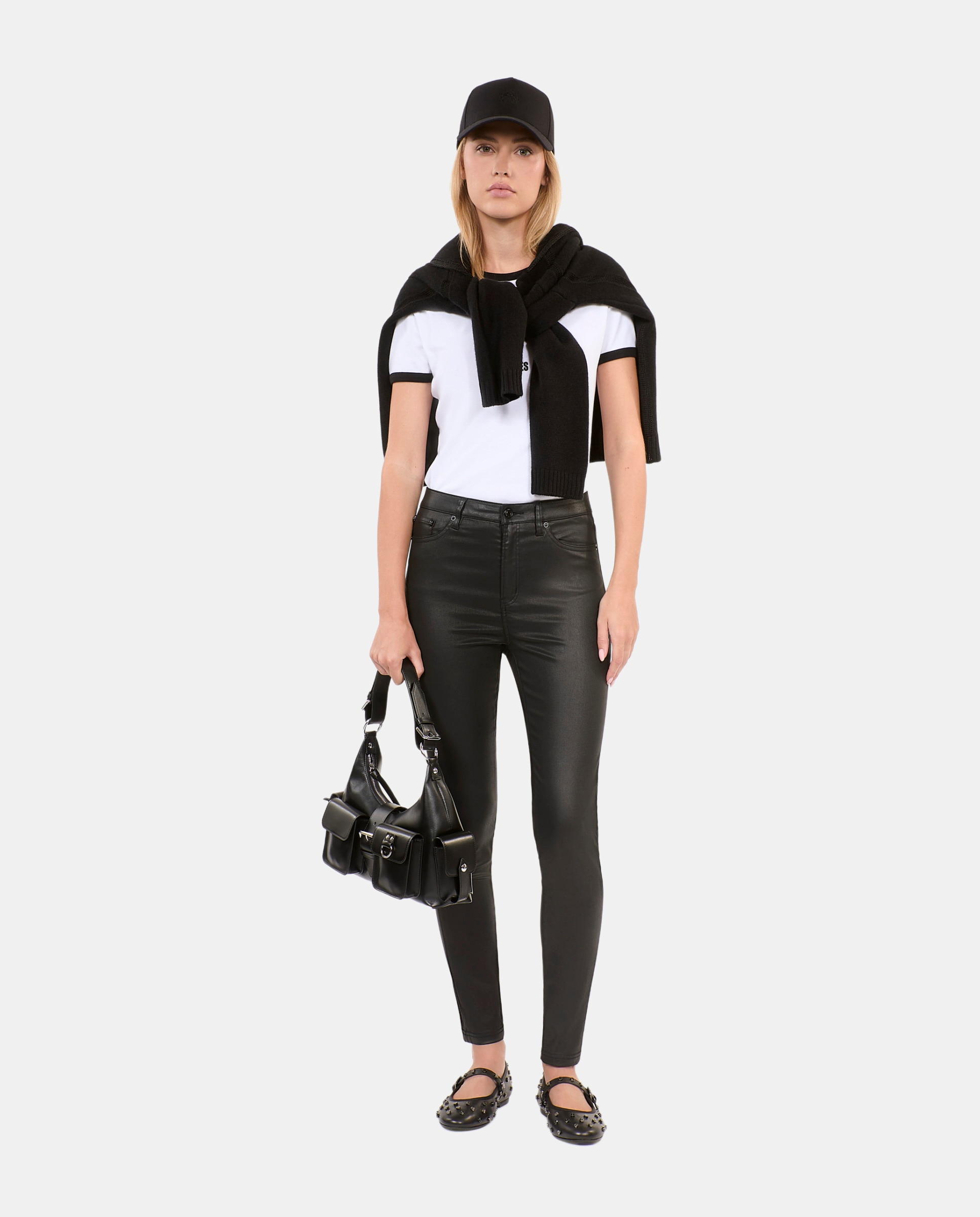 The Kooples - Vaquero pitillo de mujer slim efecto piel.