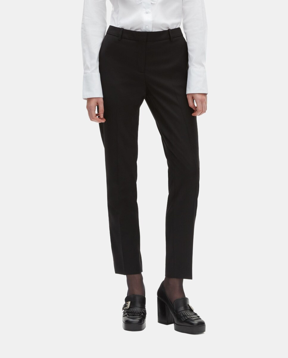 Pantalón recto de mujer de traje 100% lana · The Kooples · El