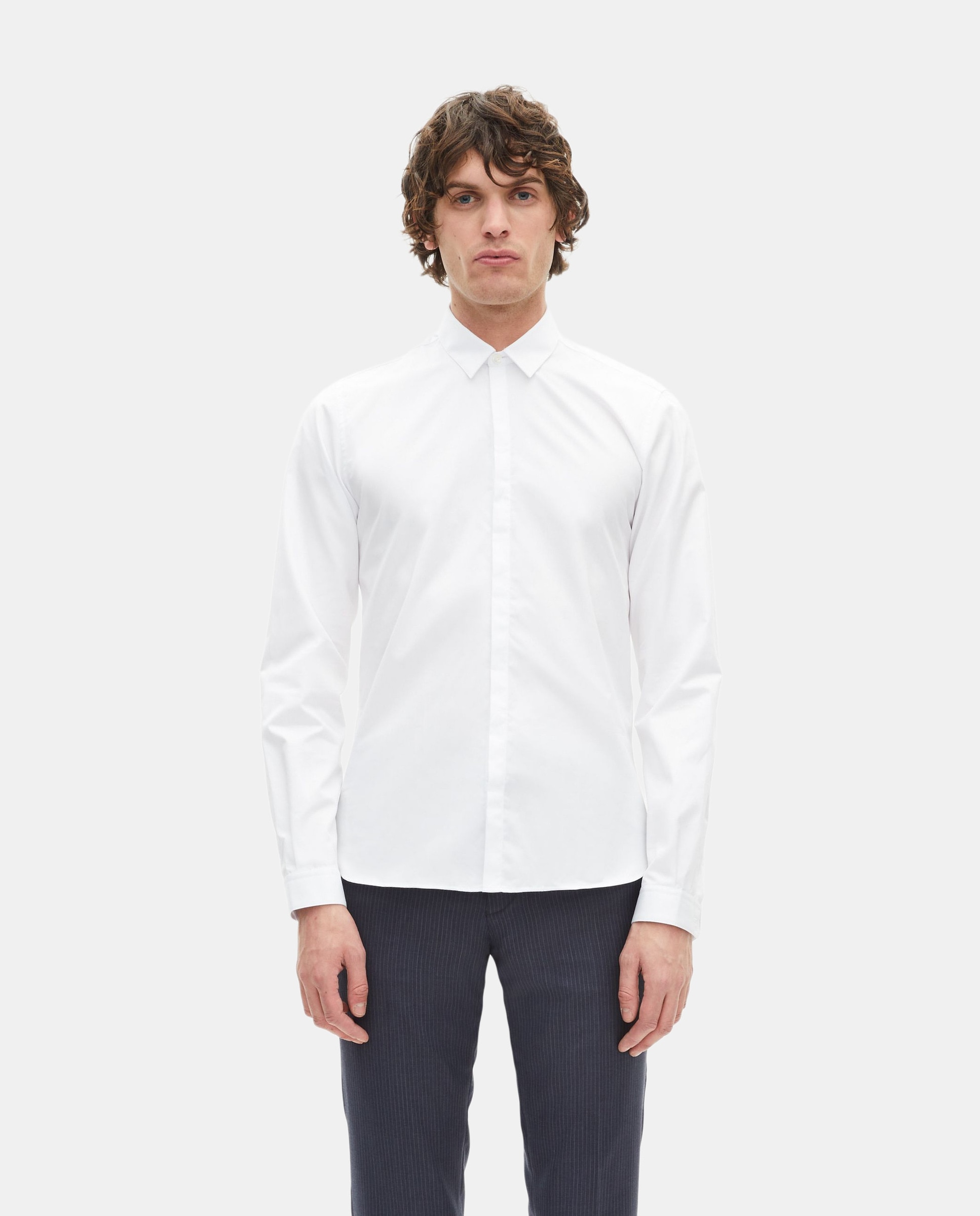 The Kooples - Camisa de hombre de algodón cuello clásico.
