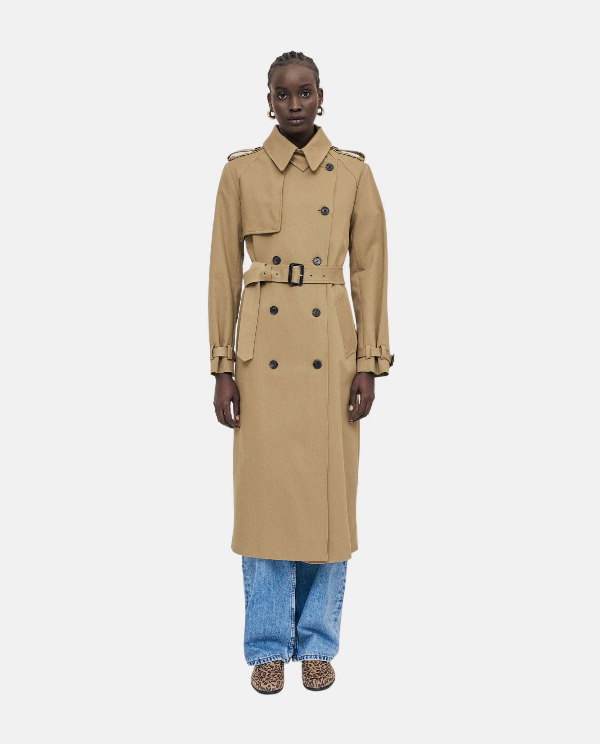 Gabardina de mujer larga