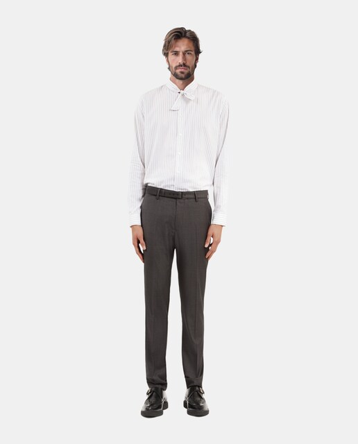 Imagen 0 de Pantalón de traje de hombre príncipe de Gales ajustado con bolsillos italianos