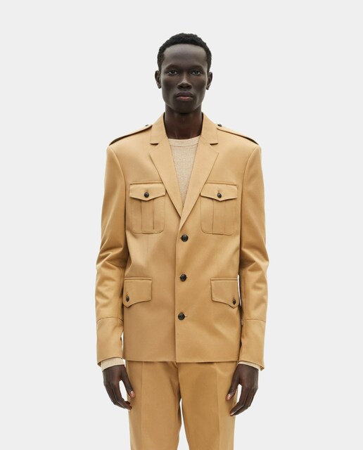 Imagen 0 de Chaqueta de hombre de algodón corte recto