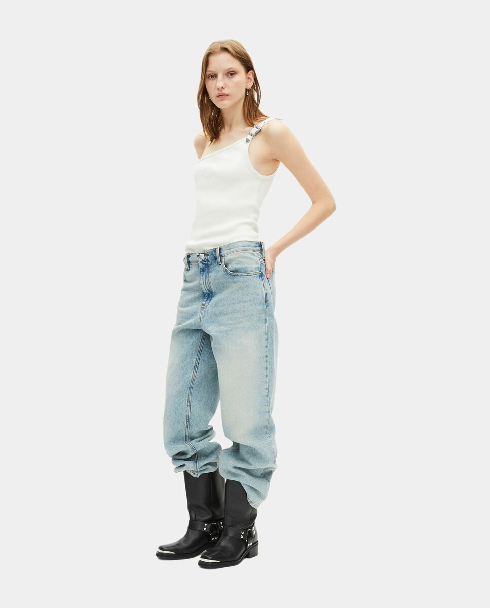 Camiseta De Tirantes Elástica Acanalada Para Mujer | Meses sin interés