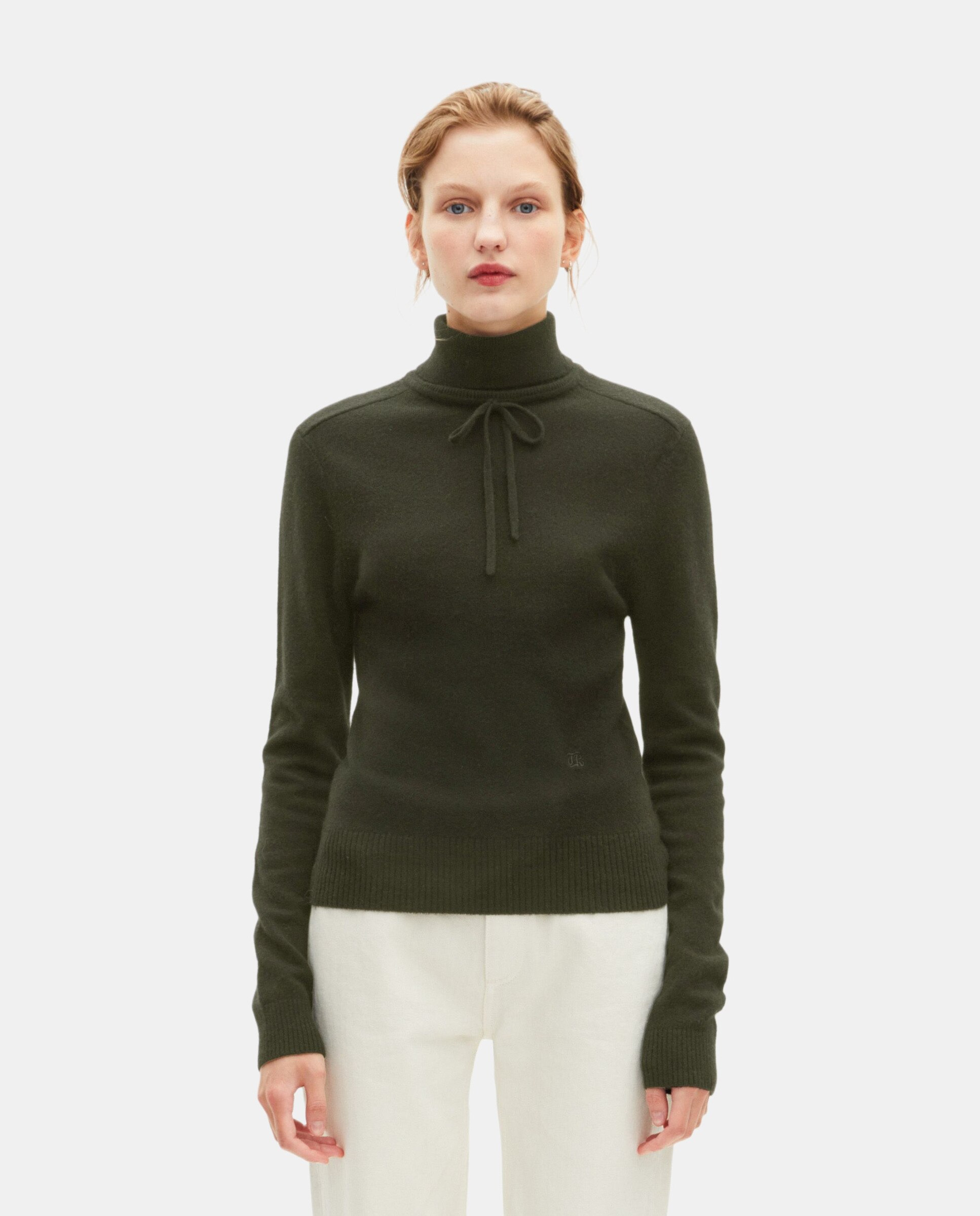Jersey de cachemira de cuello alto