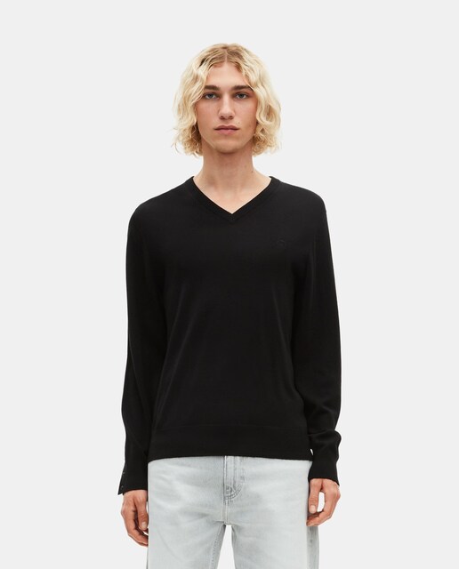 Imagen 0 de Jersey de hombre de lana merina con cuello en V