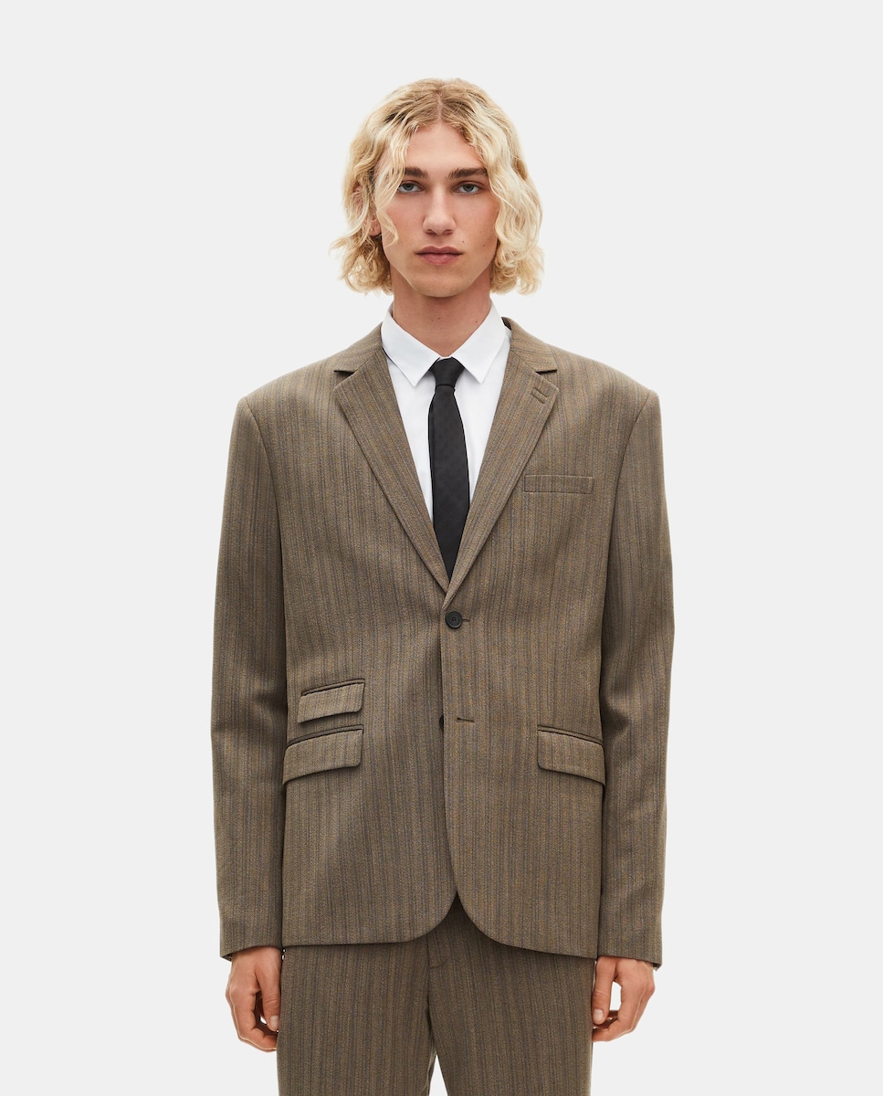 Chaqueta de traje de hombre a rayas · The Kooples · El Corte Inglés