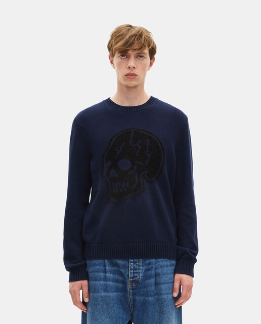 Imagen 0 de Jersey calavera de hombre cuello redondo