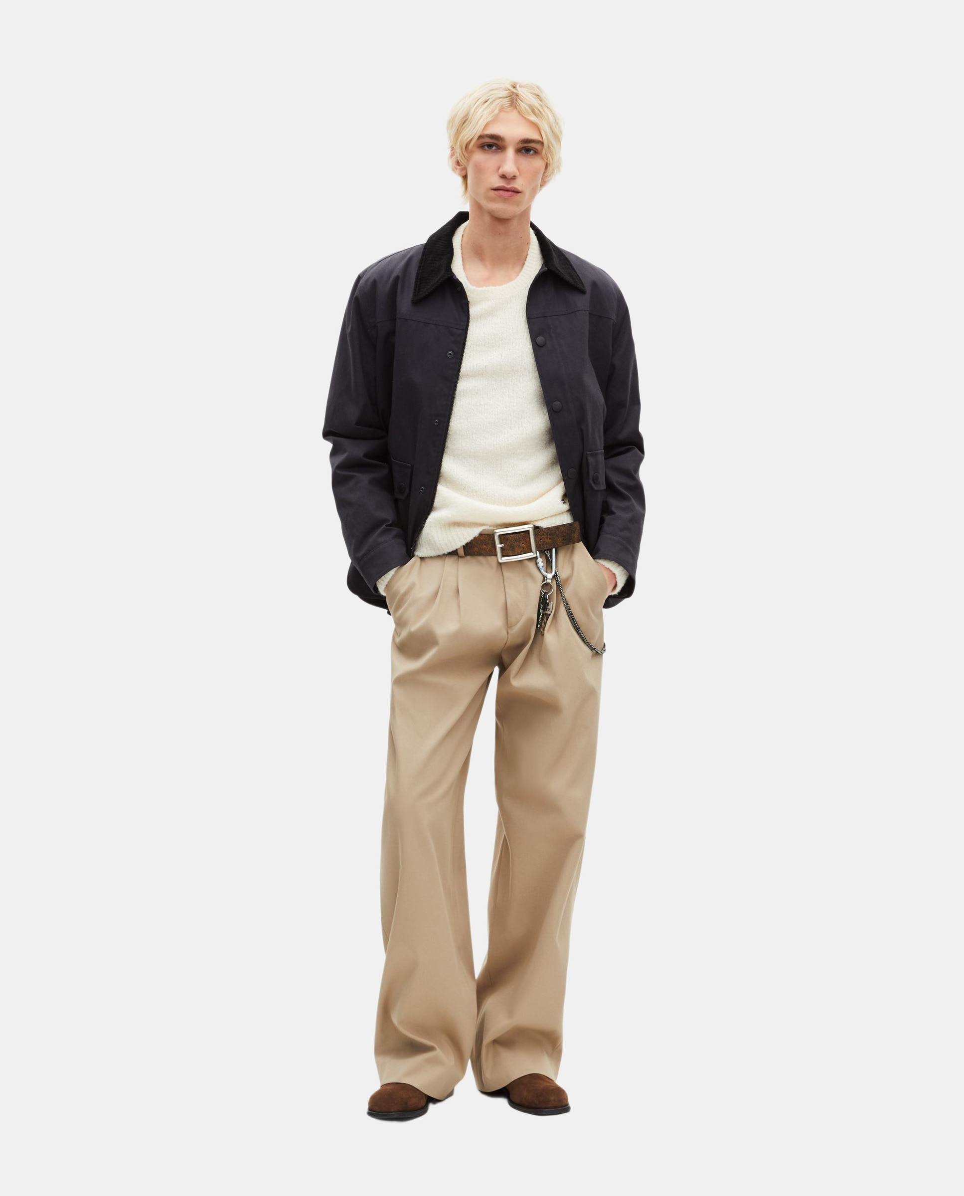 Chaqueta de algodón de hombre - The Kooples - Azul marino · El Corte Inglés — oferta en El Corte Inglés