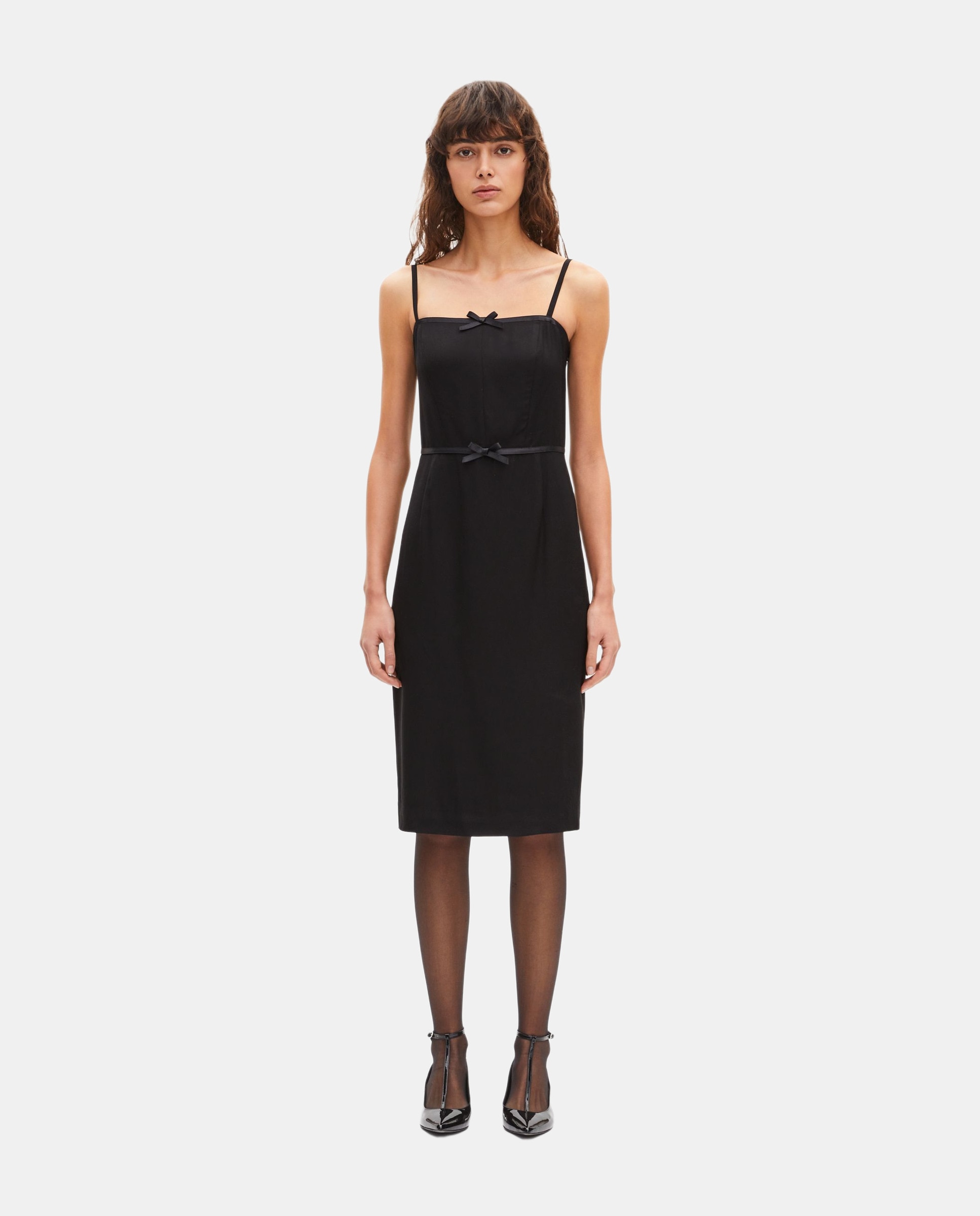 The Kooples - Vestido corto con detalle de lazo.