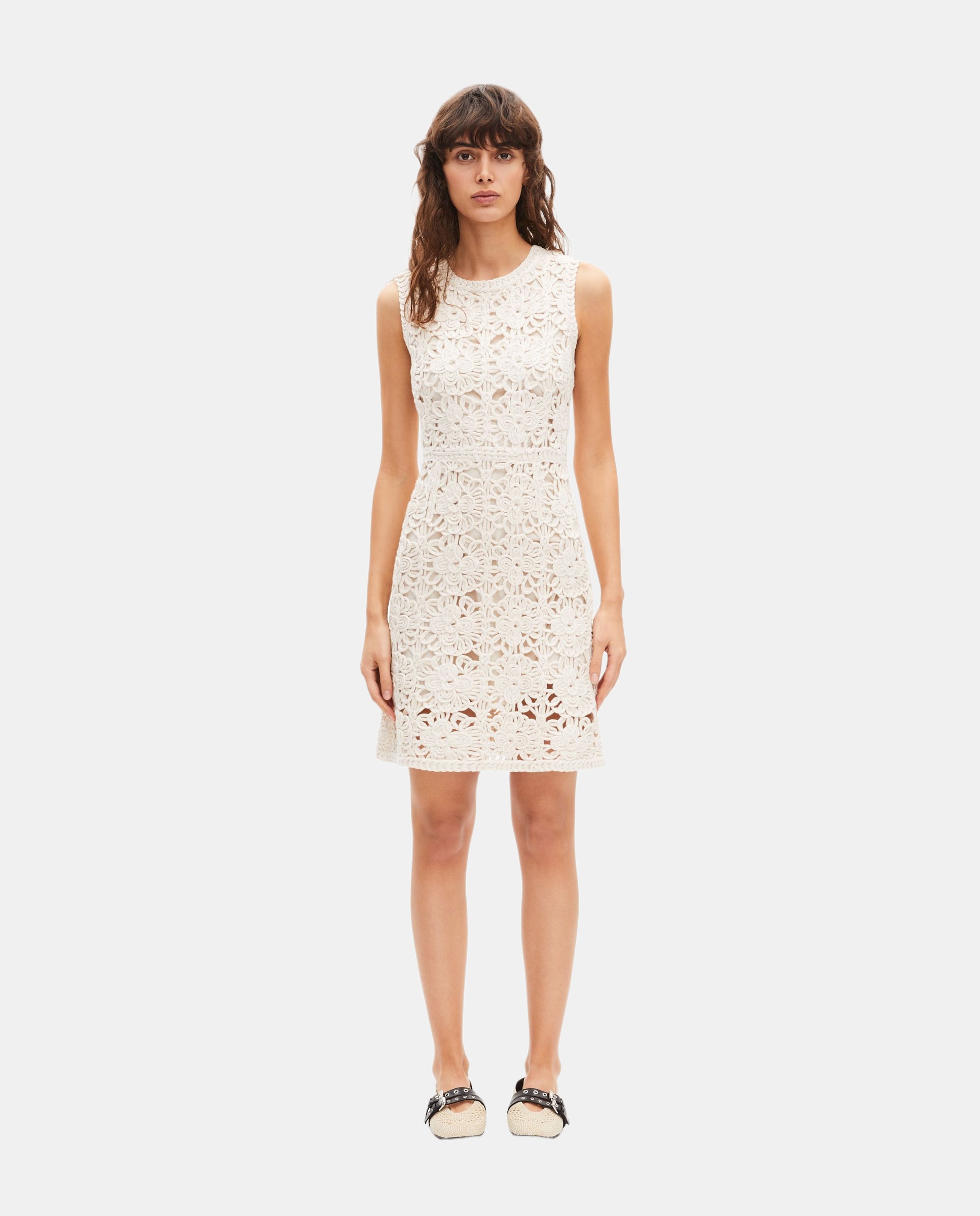 The Kooples - Vestido corto de ganchillo.