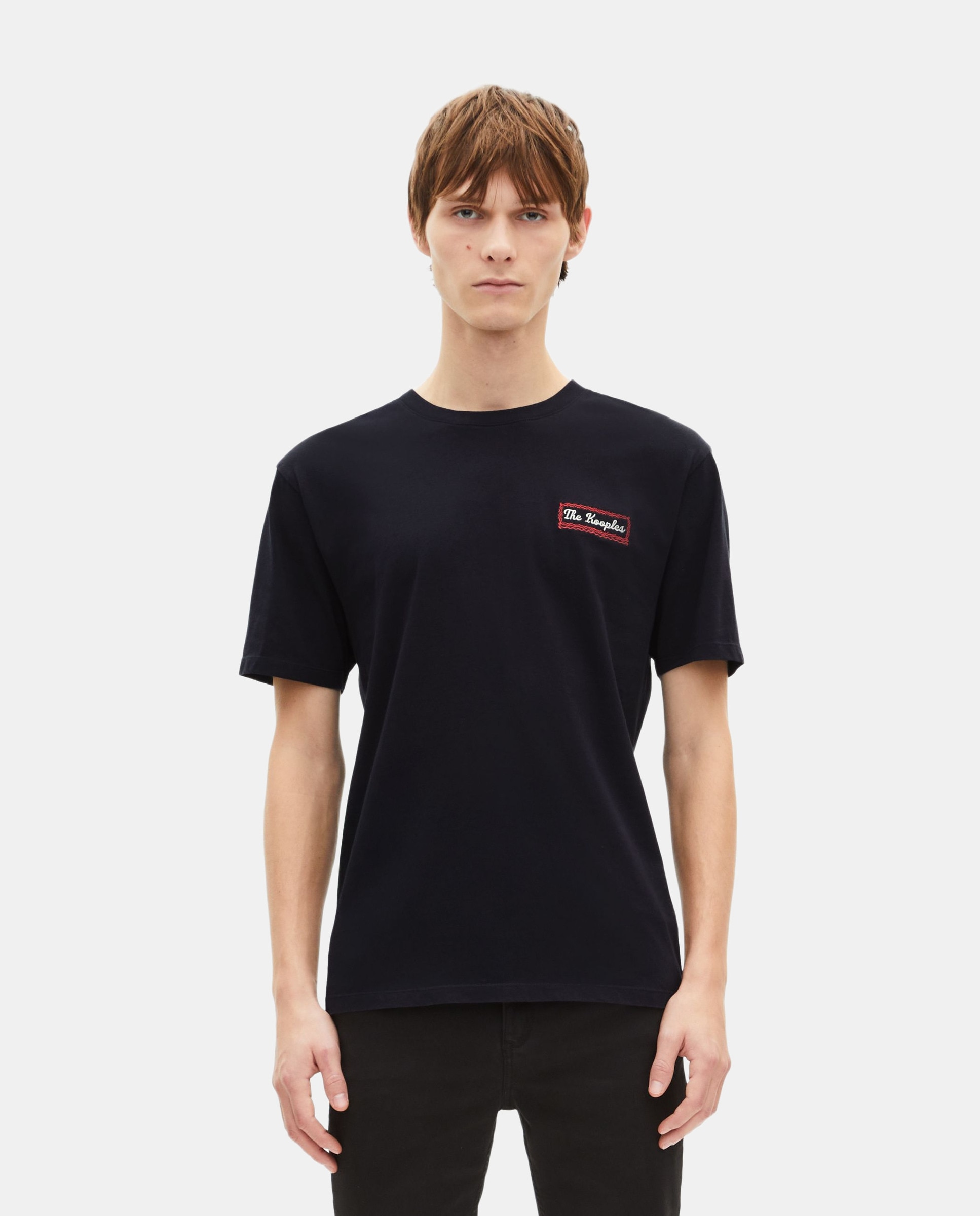 The Kooples - Camiseta manga corta de hombre con serigrafía.