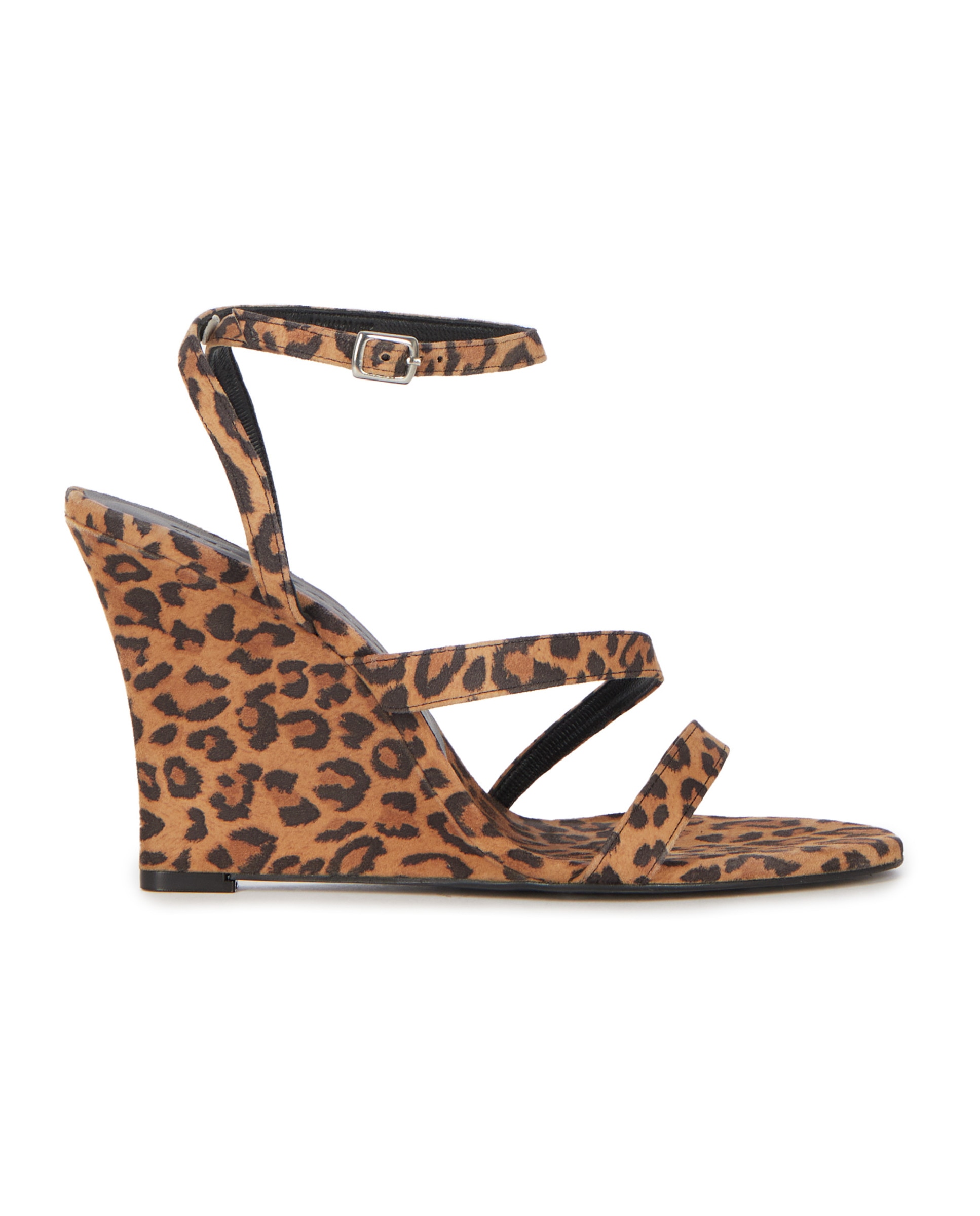 The Kooples - Sandalias de mujer con tacón de cuña efecto potro.